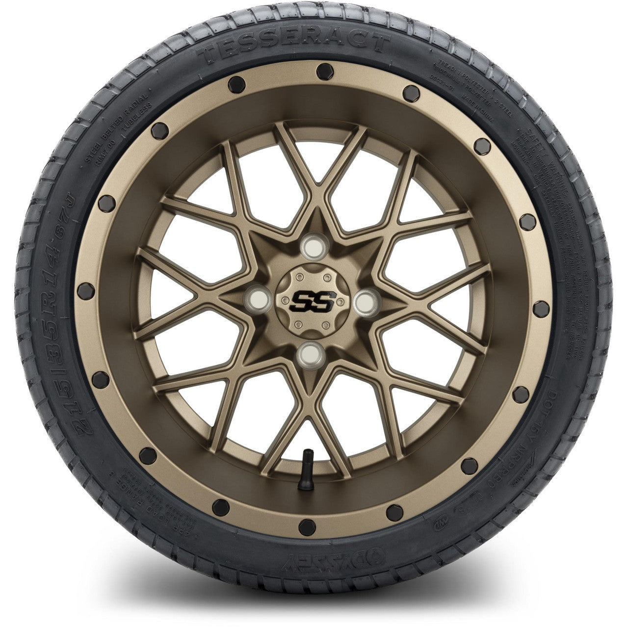 MODZ® 14" Vortex Matte Bronze - LowPro Street Tire and Wheels Combo
