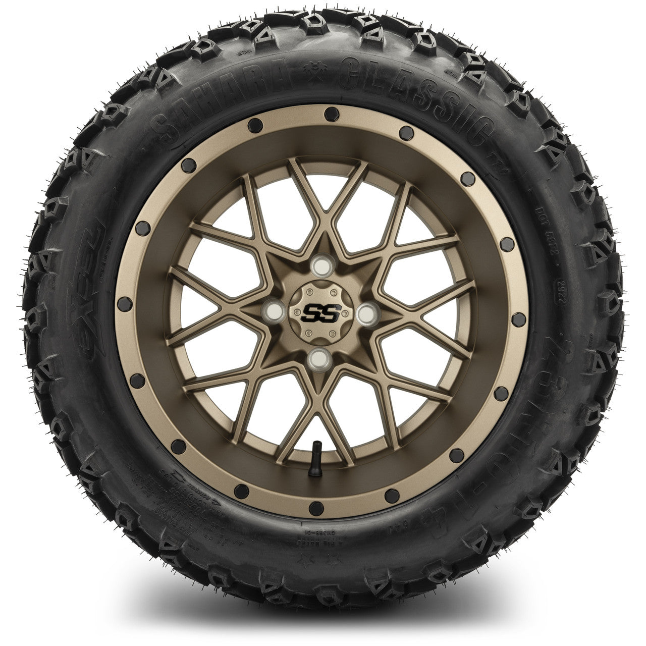 MODZ® 14" Vortex Matte Bronze - Lifted Tires and Wheels Combo