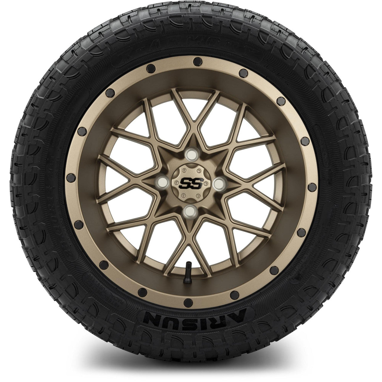 MODZ® 14" Vortex Matte Bronze - Lifted Tires and Wheels Combo