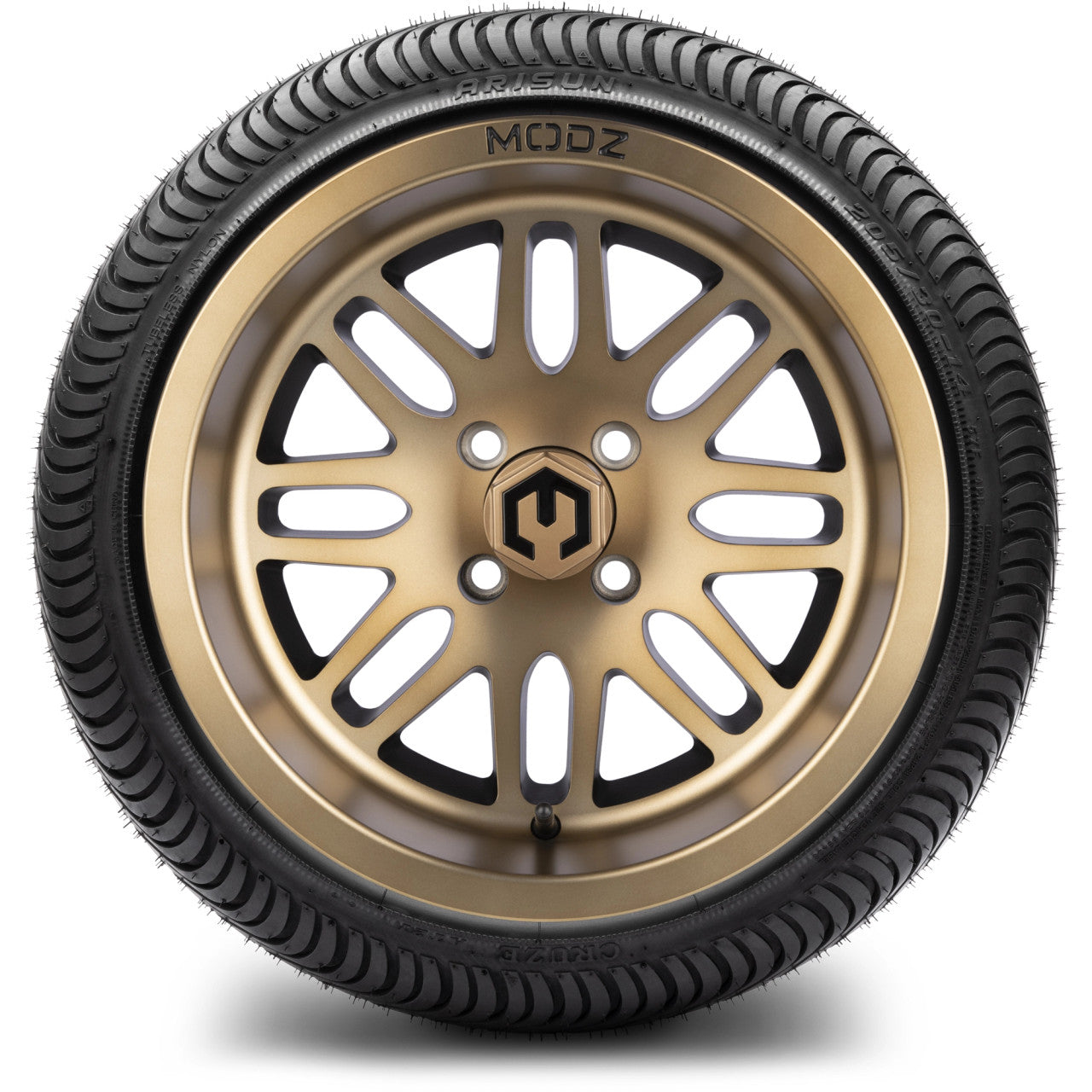 MODZ® 14" Mayhem Bronze - LowPro Street Tire and Wheels Combo