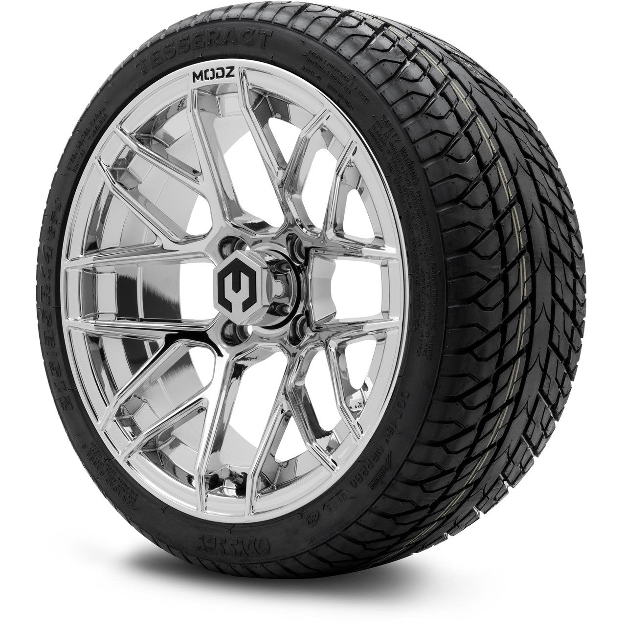 MODZ® 14" Matrix Chrome - LowPro Street Tire and Wheels Combo