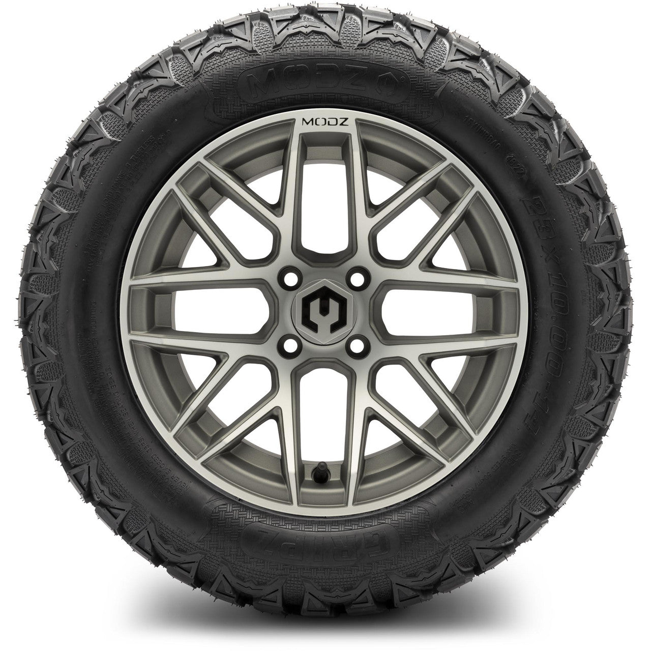MODZ® 14" Matrix Gunmetal - Lifted Tires and Wheels Combo