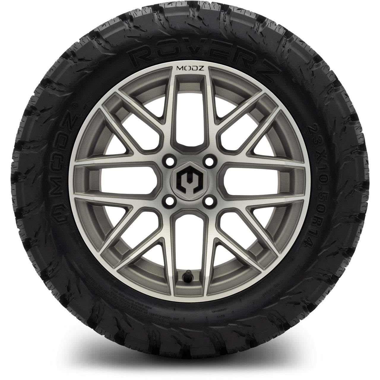 MODZ® 14" Matrix Gunmetal - Lifted Tires and Wheels Combo
