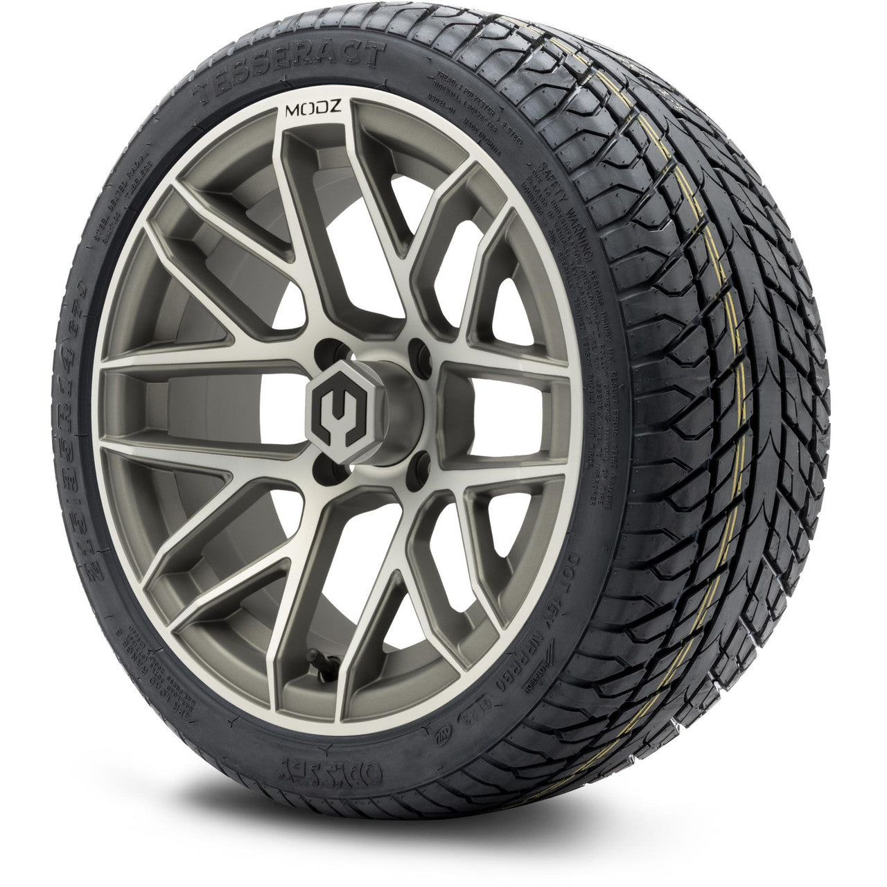 MODZ® 14" Matrix Gunmetal - LowPro Street Tire and Wheels Combo