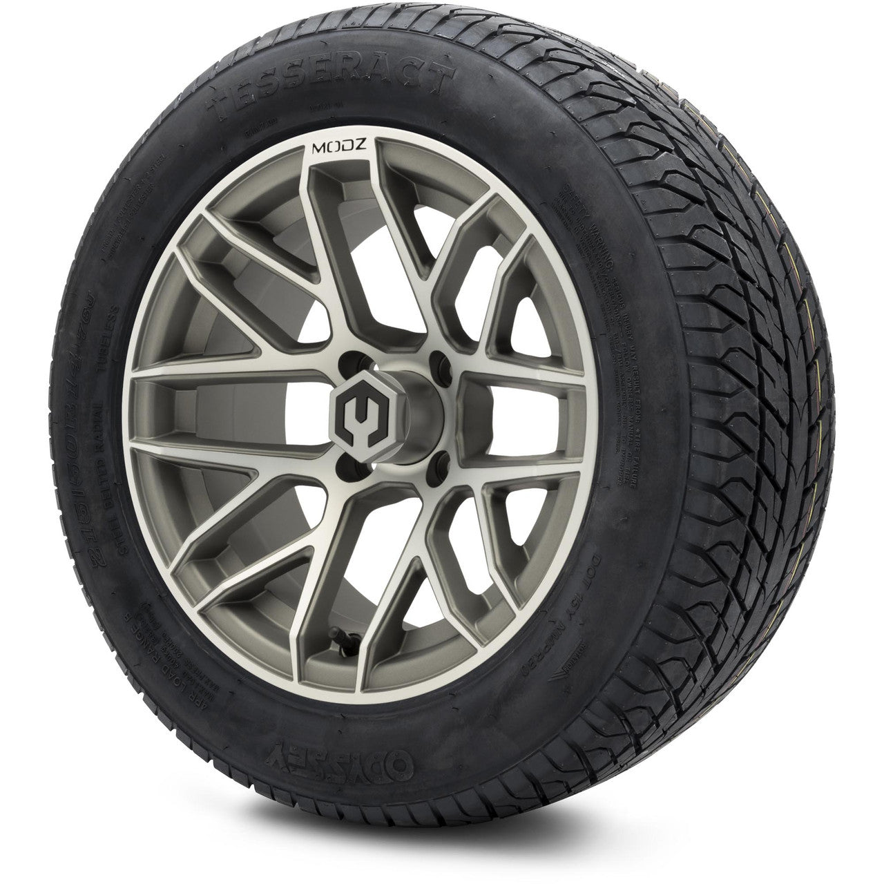 MODZ® 14" Matrix Gunmetal - Lifted Tires and Wheels Combo