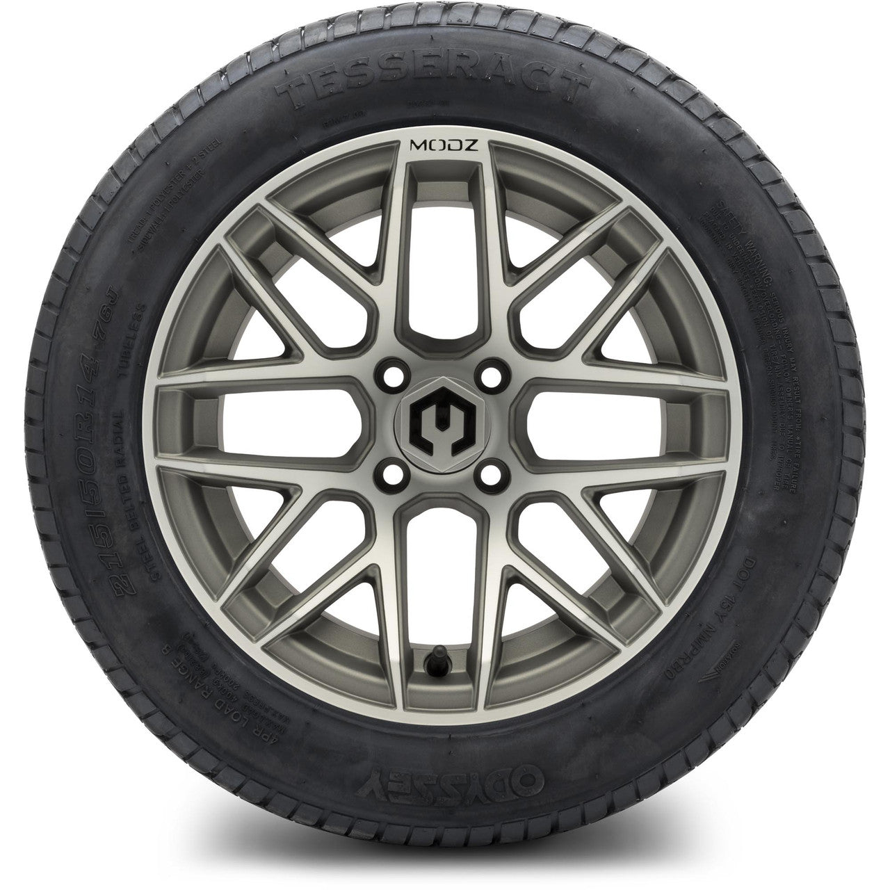 MODZ® 14" Matrix Gunmetal - Lifted Tires and Wheels Combo