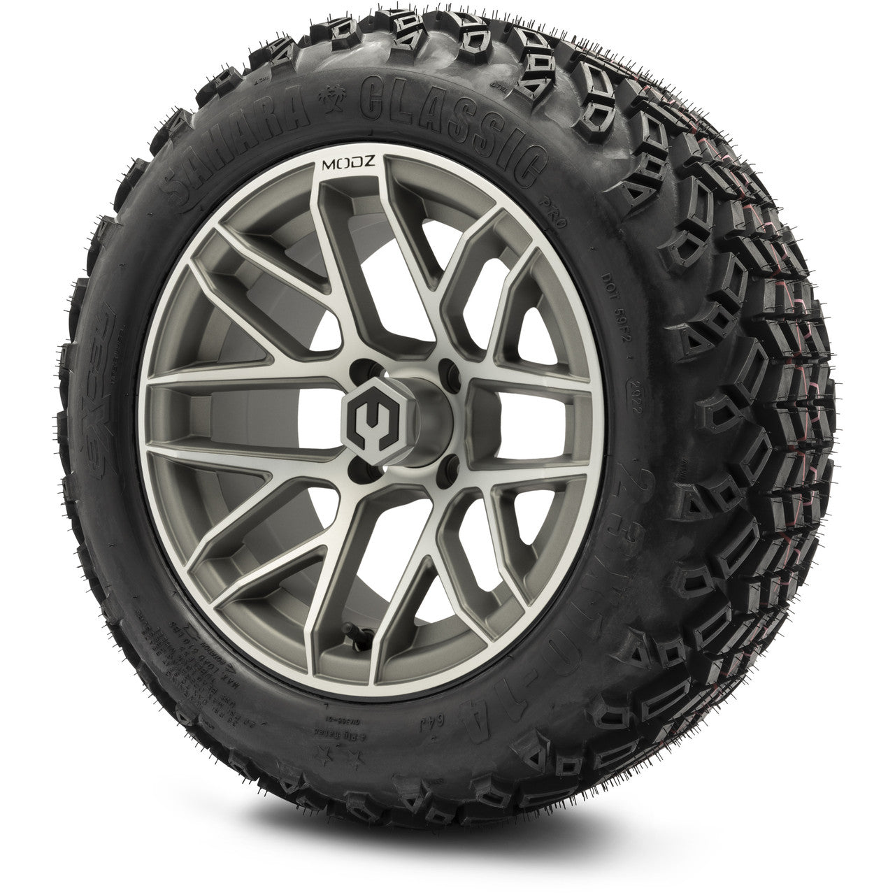 MODZ® 14" Matrix Gunmetal - Lifted Tires and Wheels Combo