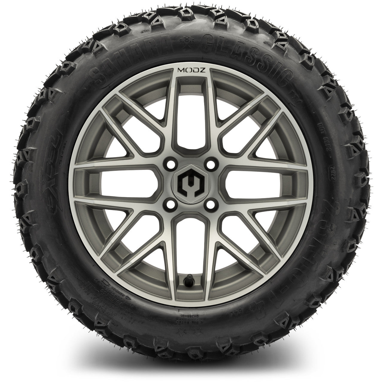 MODZ® 14" Matrix Gunmetal - Lifted Tires and Wheels Combo