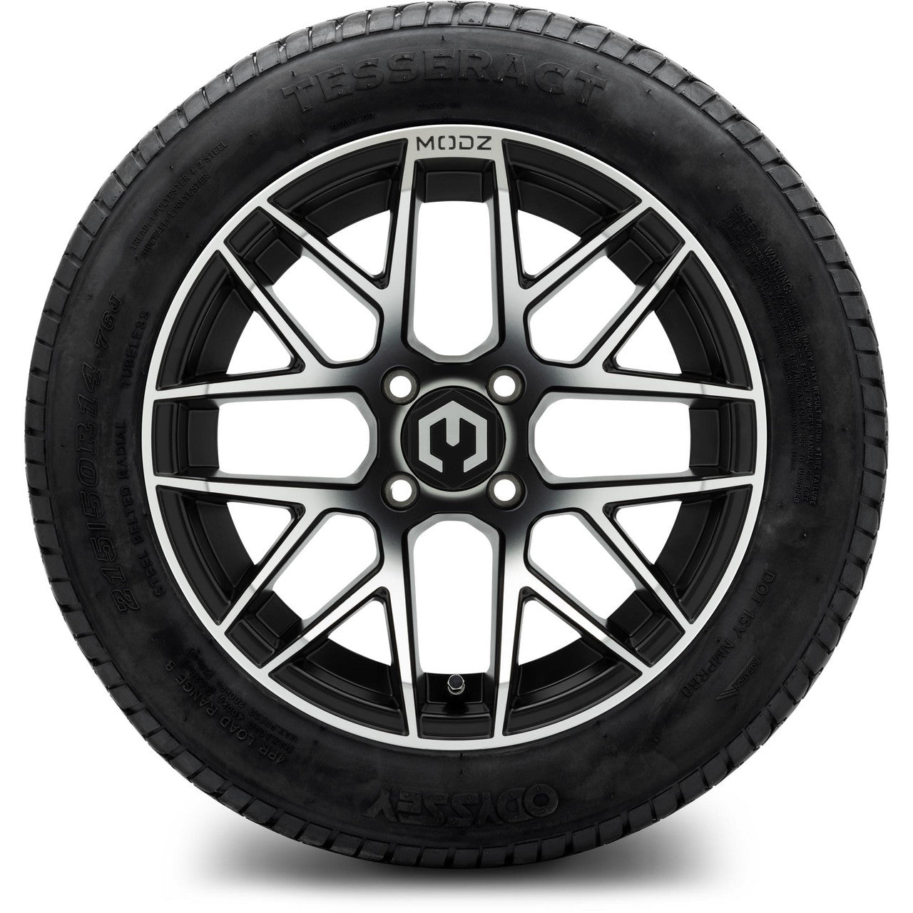 MODZ® 14" Matrix Machined Black - Lifted Tires and Wheels Combo