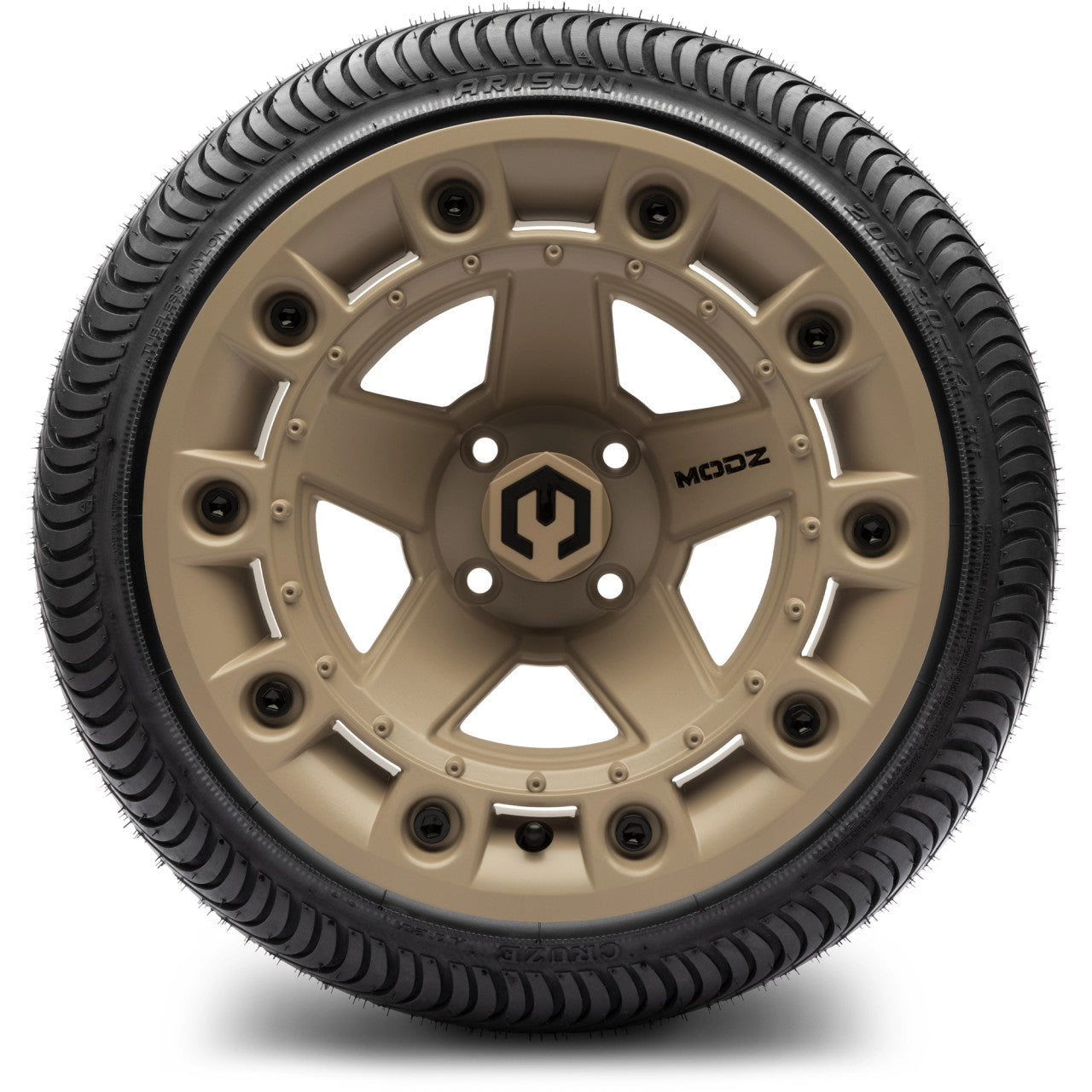 MODZ® 14" Defender Sand - LowPro Street Tire and Wheels Combo