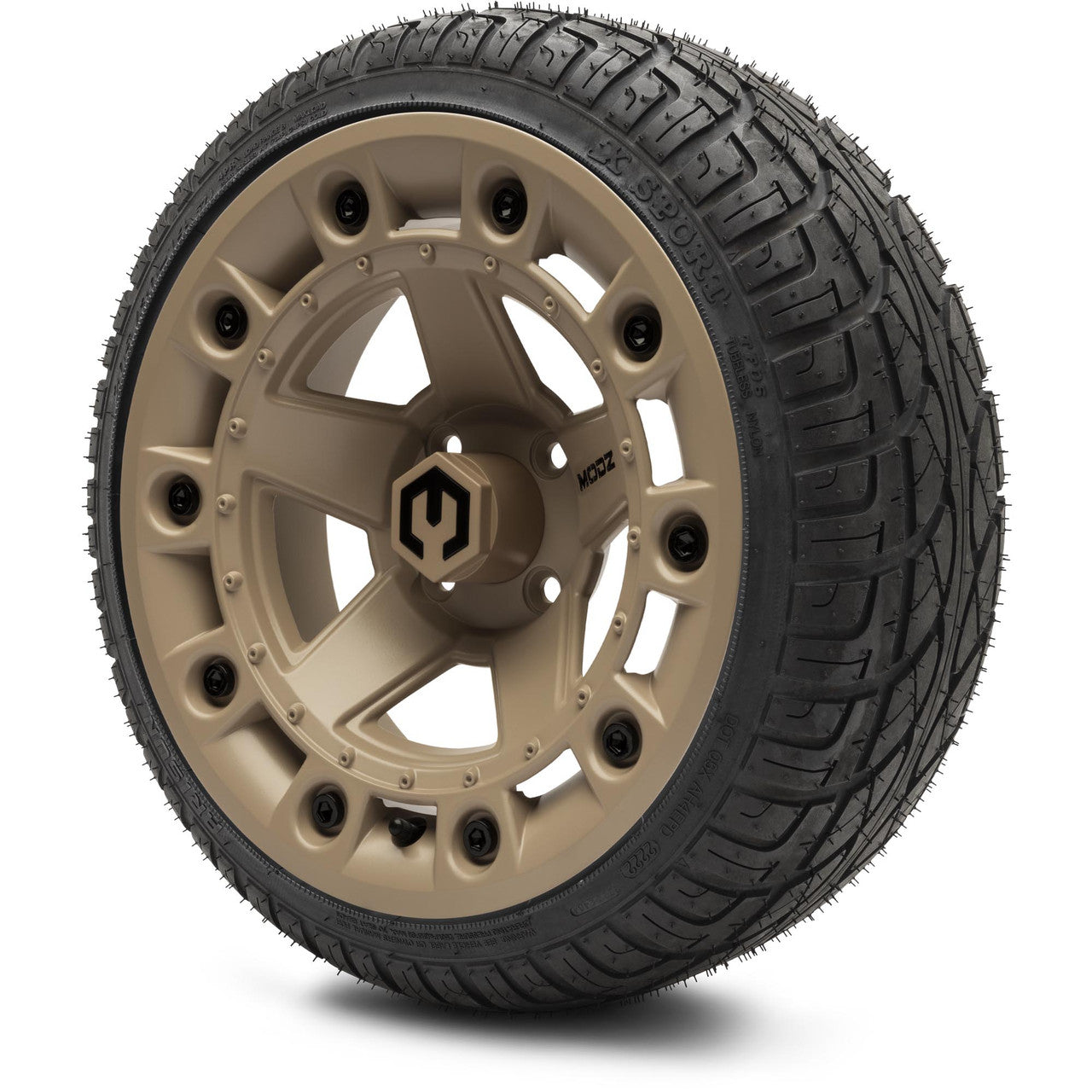 MODZ® 14" Defender Sand - LowPro Street Tire and Wheels Combo