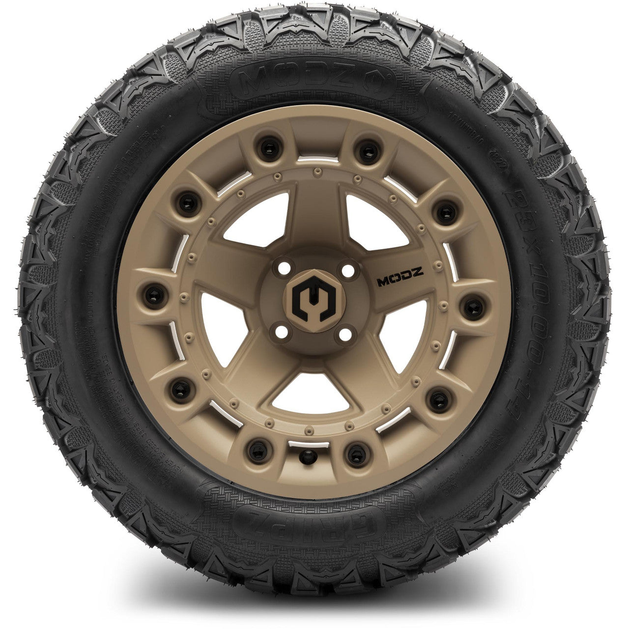 MODZ® 14" Defender Sand - Lifted Tires and Wheels Combo
