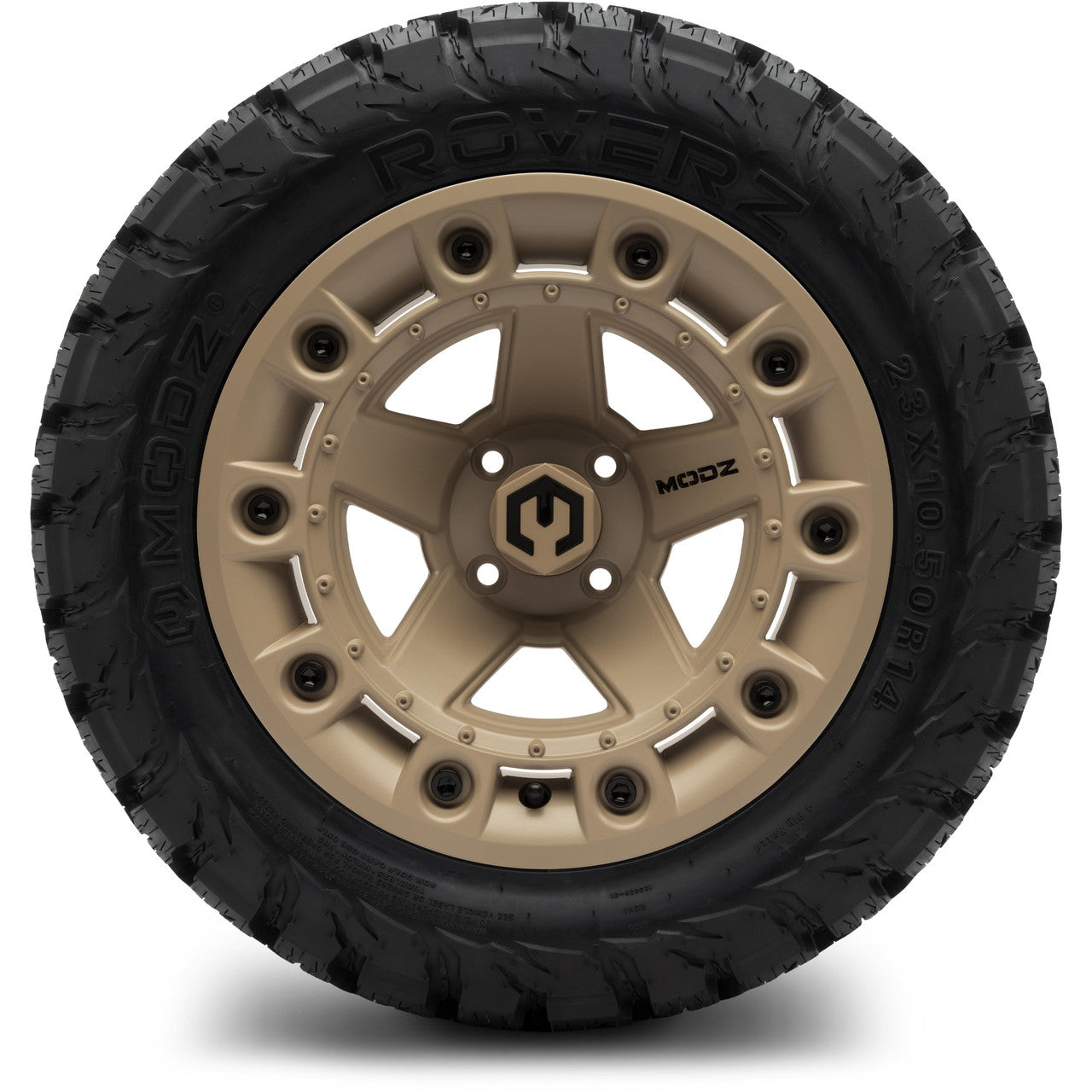 MODZ® 14" Defender Sand - Lifted Tires and Wheels Combo