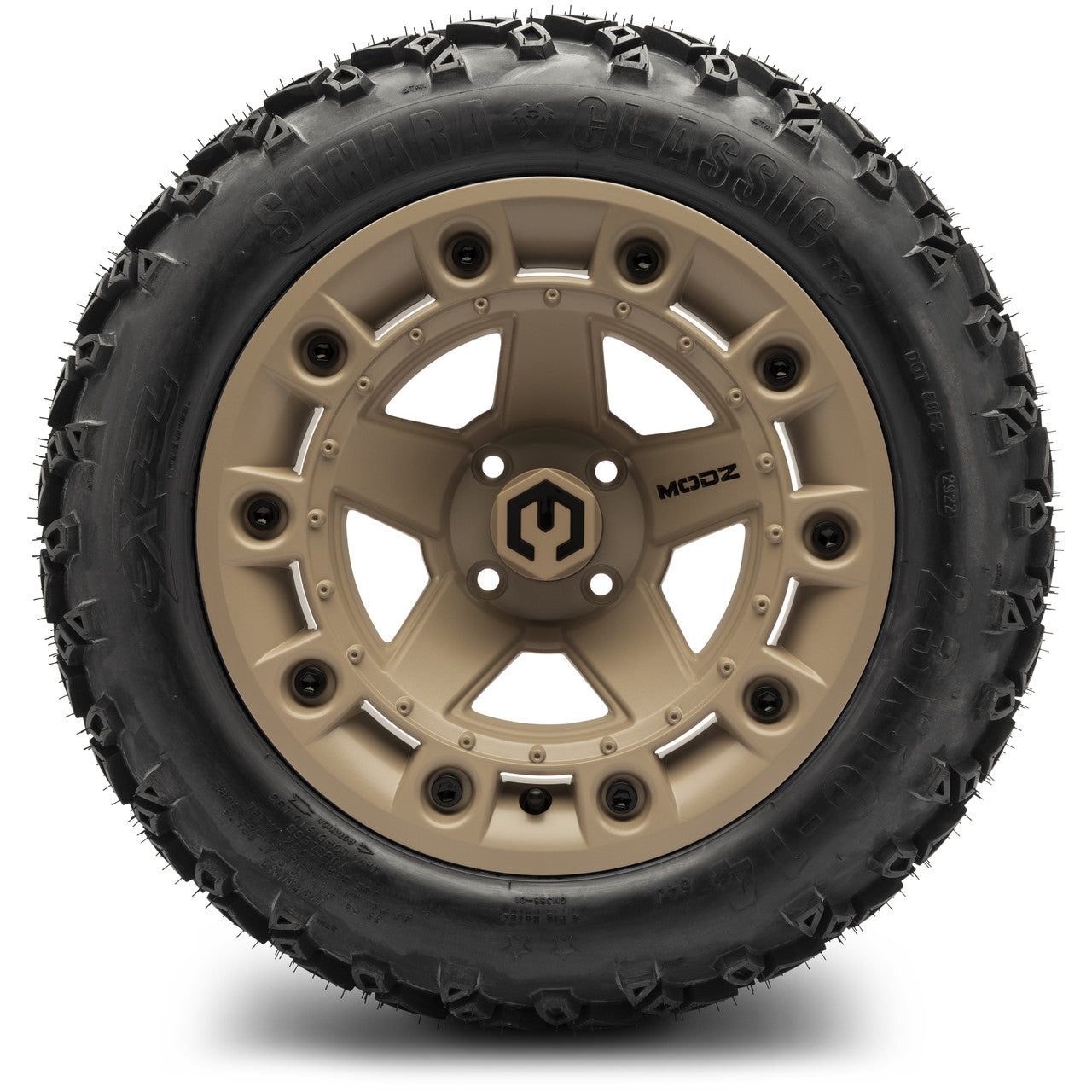 MODZ® 14" Defender Sand - Lifted Tires and Wheels Combo