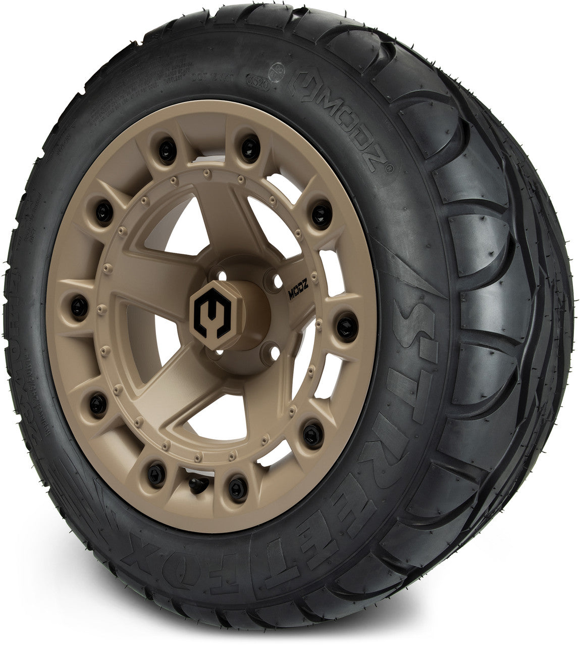 MODZ® 14" Defender Sand - Lifted Tires and Wheels Combo