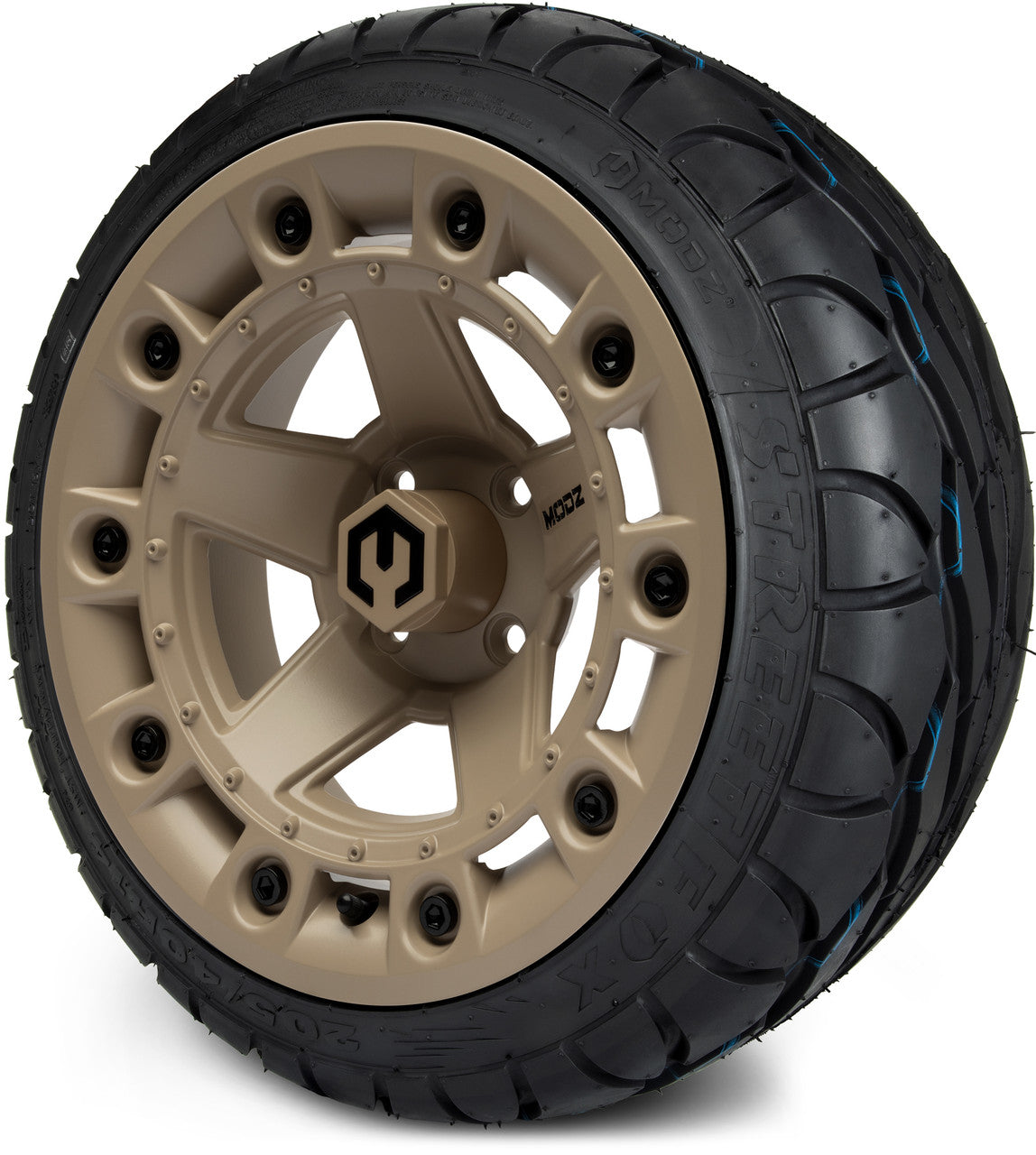 MODZ® 14" Defender Sand - LowPro Street Tire and Wheels Combo
