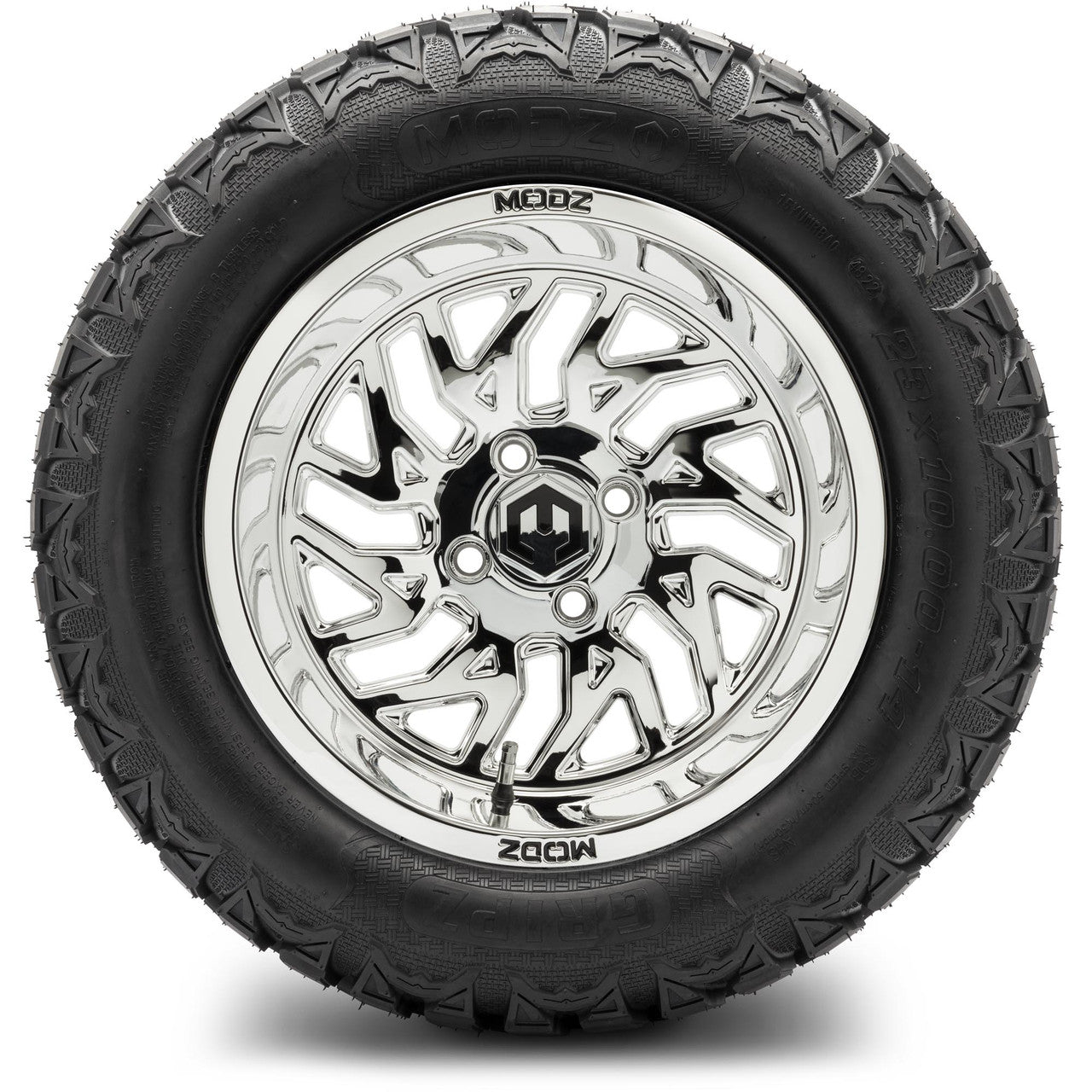 MODZ® 14" Carnage Chrome - Lifted Tires and Wheels Combo