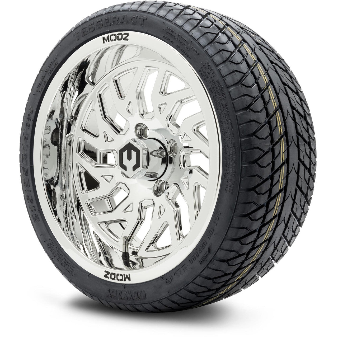 MODZ® 14" Carnage Chrome - LowPro Street Tire and Wheels Combo