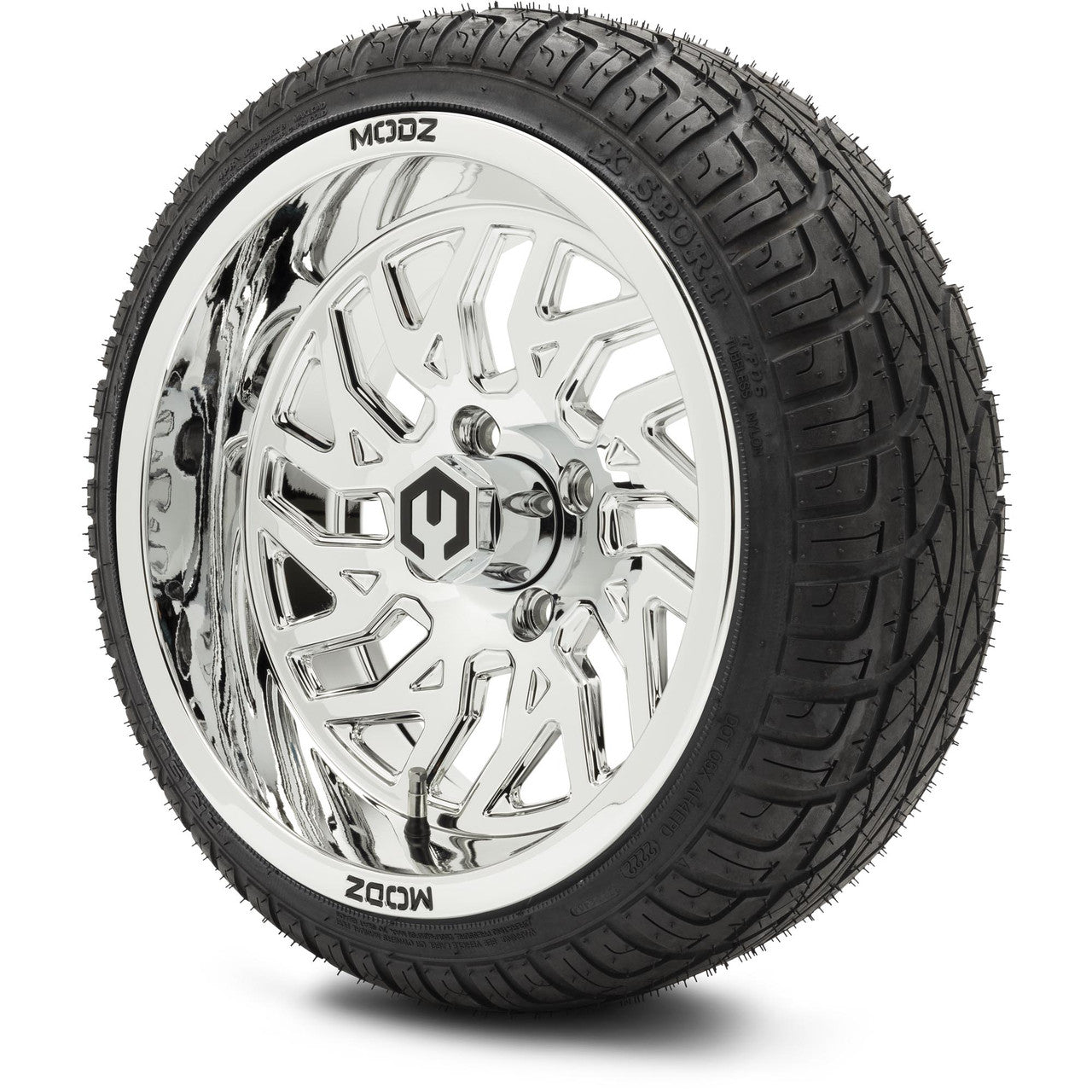 MODZ® 14" Carnage Chrome - LowPro Street Tire and Wheels Combo