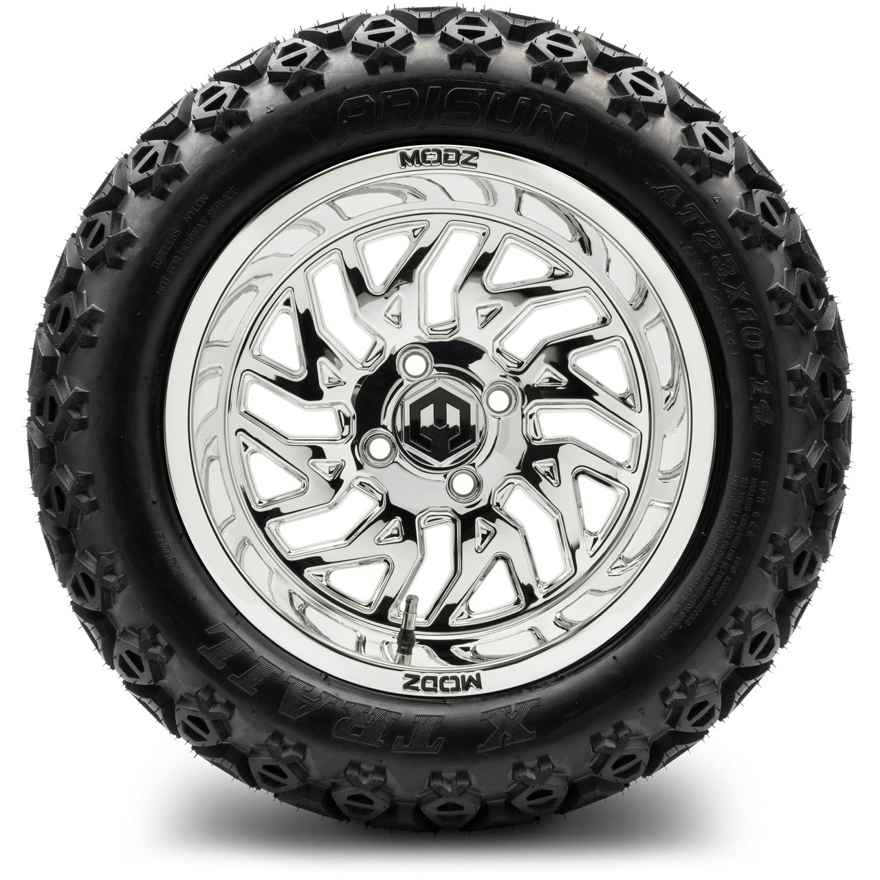 MODZ® 14" Carnage Chrome - Lifted Tires and Wheels Combo