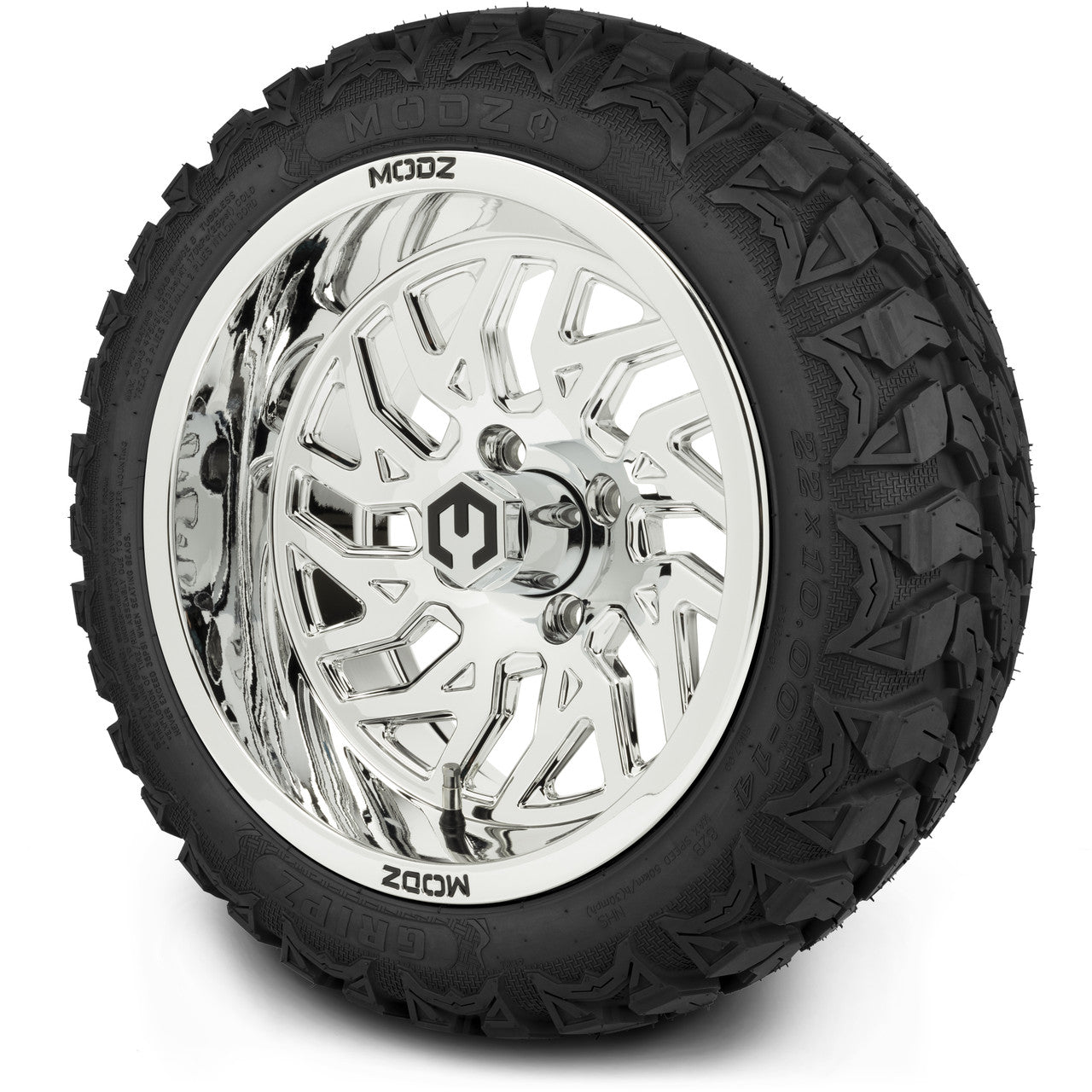 MODZ® 14" Carnage Chrome - Lifted Tires and Wheels Combo