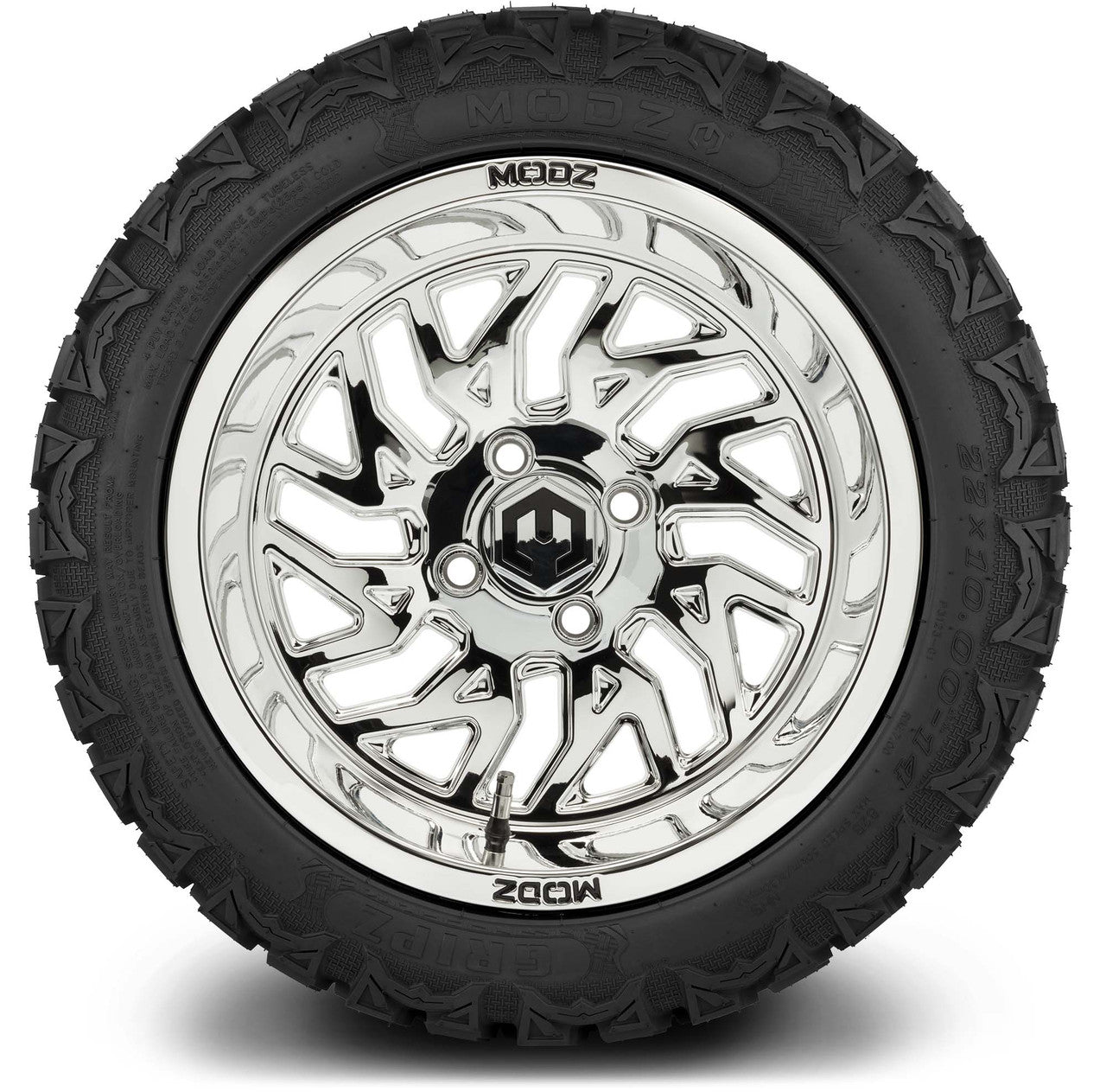 MODZ® 14" Carnage Chrome - Lifted Tires and Wheels Combo