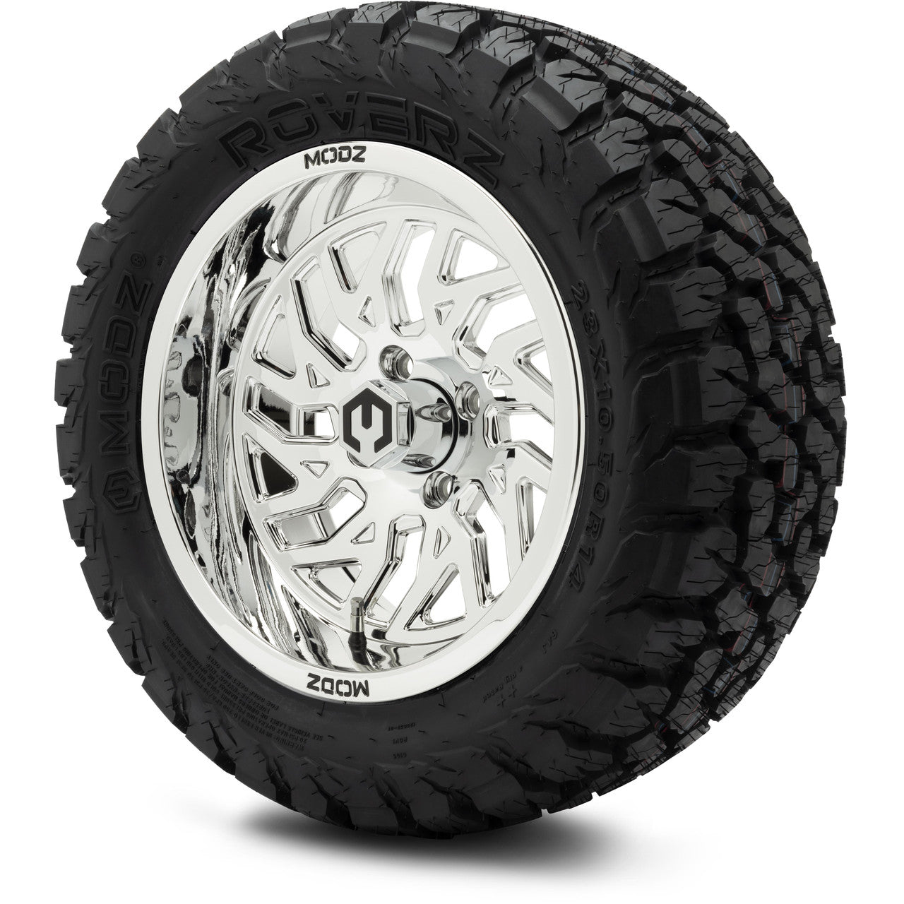 MODZ® 14" Carnage Chrome - Lifted Tires and Wheels Combo