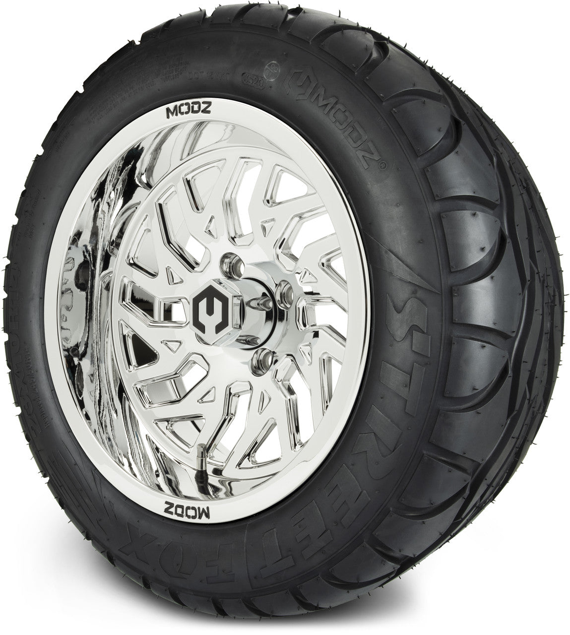 MODZ® 14" Carnage Chrome - Lifted Tires and Wheels Combo
