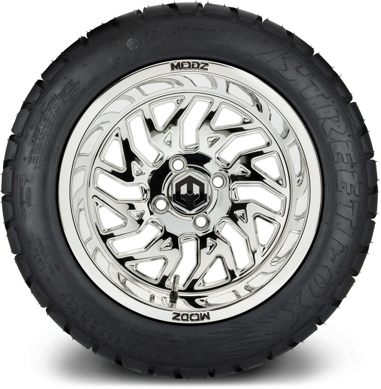MODZ® 14" Carnage Chrome - Lifted Tires and Wheels Combo