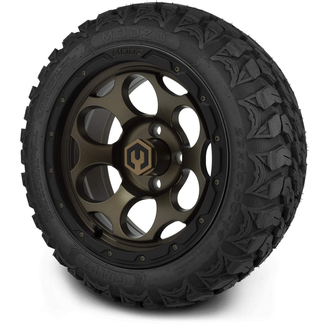 MODZ® 14" Militia Matte Bronze - Lifted Tires and Wheels Combo