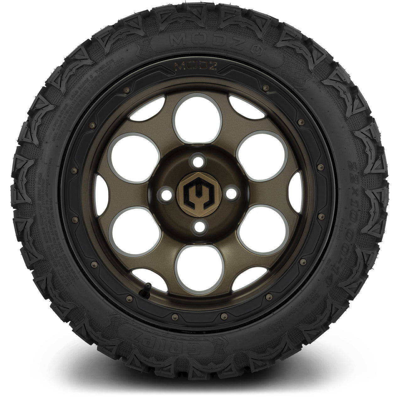MODZ® 14" Militia Matte Bronze - Lifted Tires and Wheels Combo
