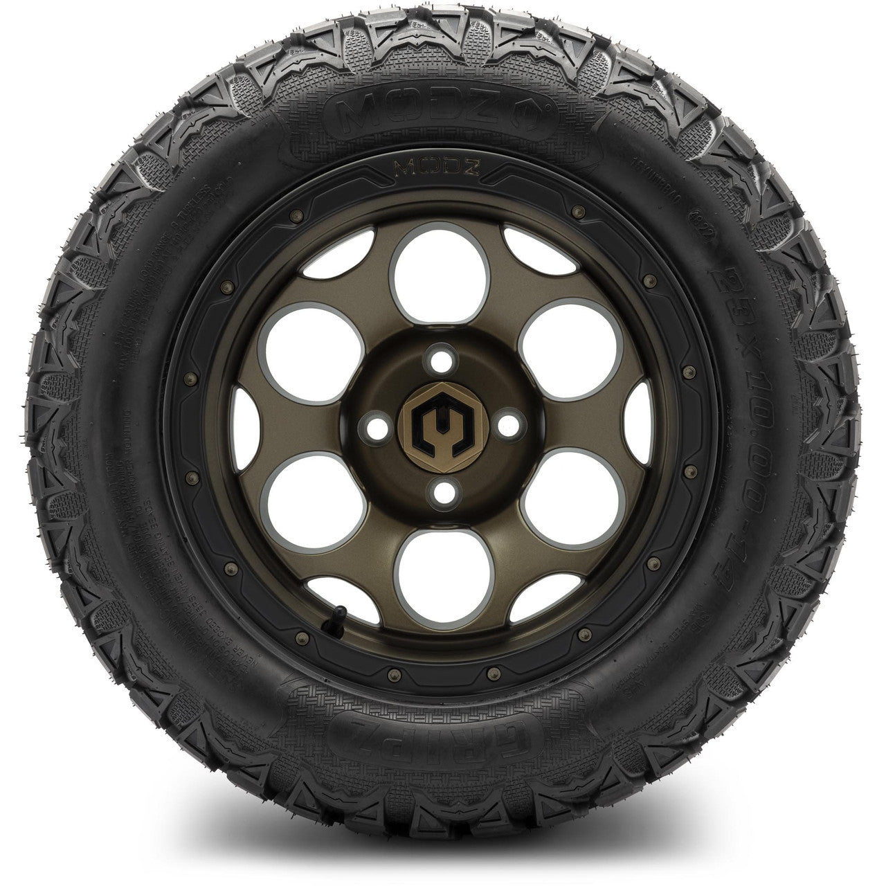 MODZ® 14" Militia Matte Bronze - Lifted Tires and Wheels Combo