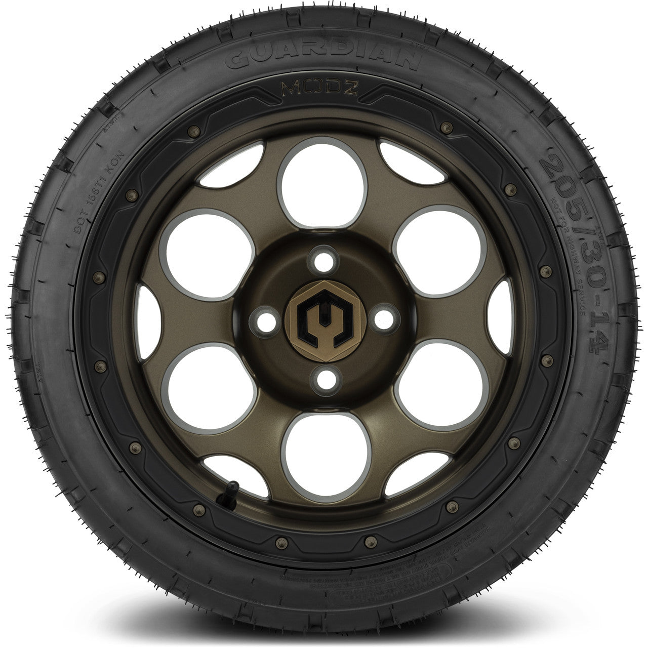 MODZ® 14" Militia Matte Bronze - LowPro Street Tire and Wheels Combo