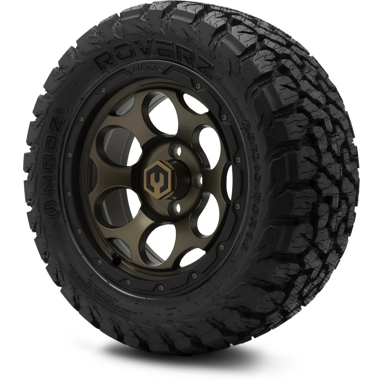 MODZ® 14" Militia Matte Bronze - Lifted Tires and Wheels Combo