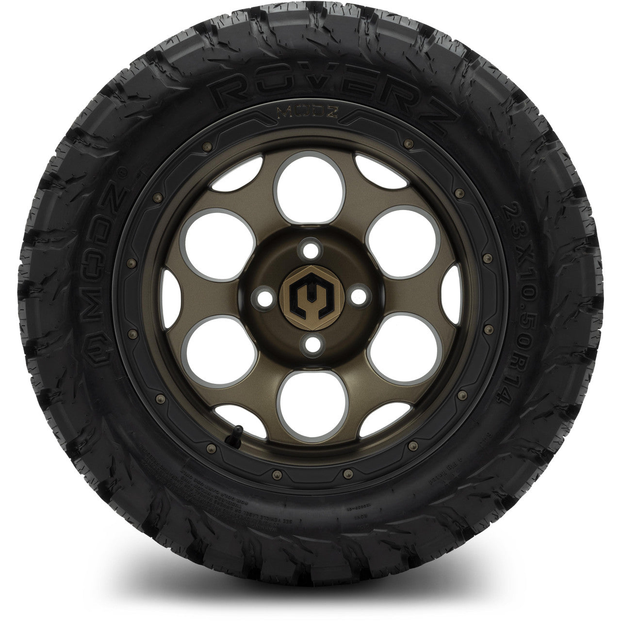 MODZ® 14" Militia Matte Bronze - Lifted Tires and Wheels Combo