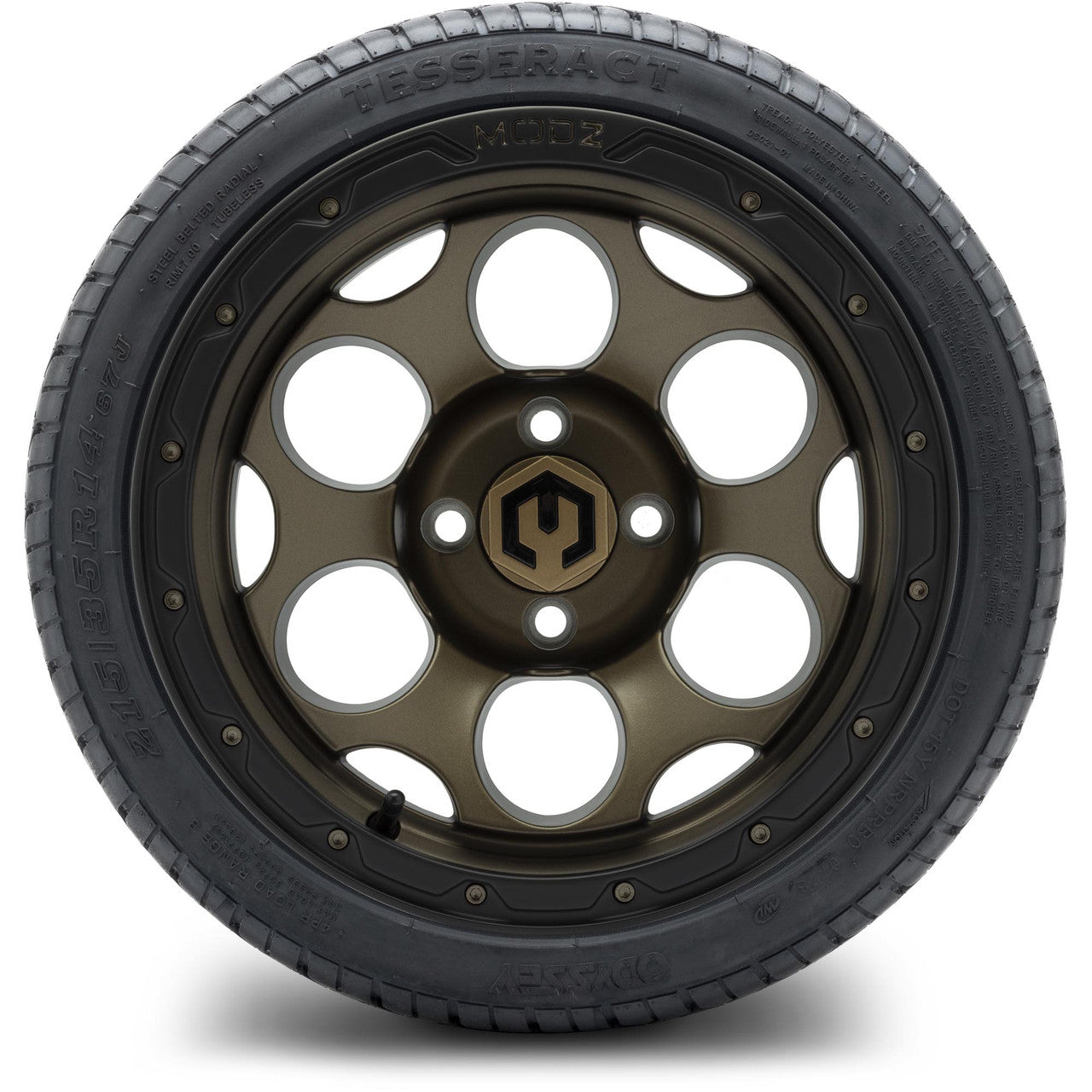 MODZ® 14" Militia Matte Bronze - LowPro Street Tire and Wheels Combo
