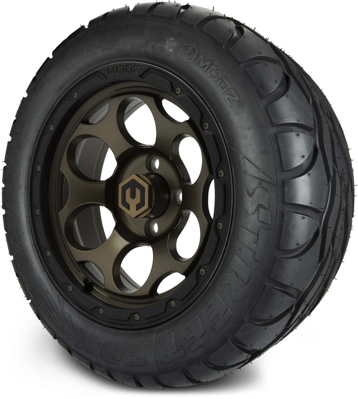 MODZ® 14" Militia Matte Bronze - Lifted Tires and Wheels Combo