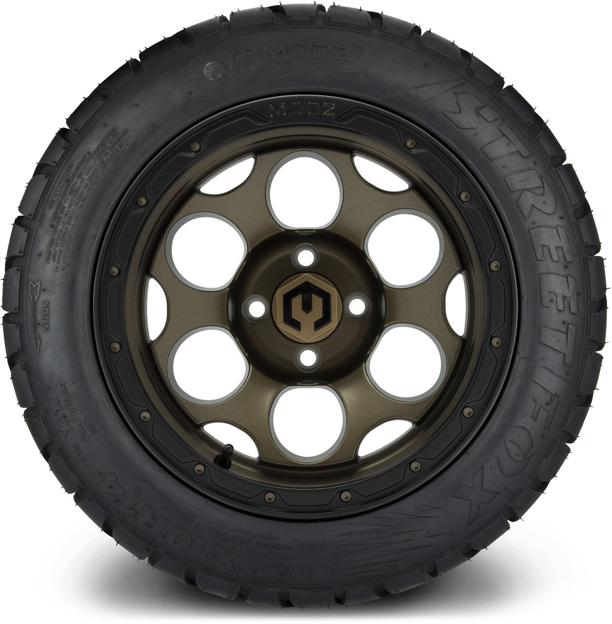MODZ® 14" Militia Matte Bronze - Lifted Tires and Wheels Combo