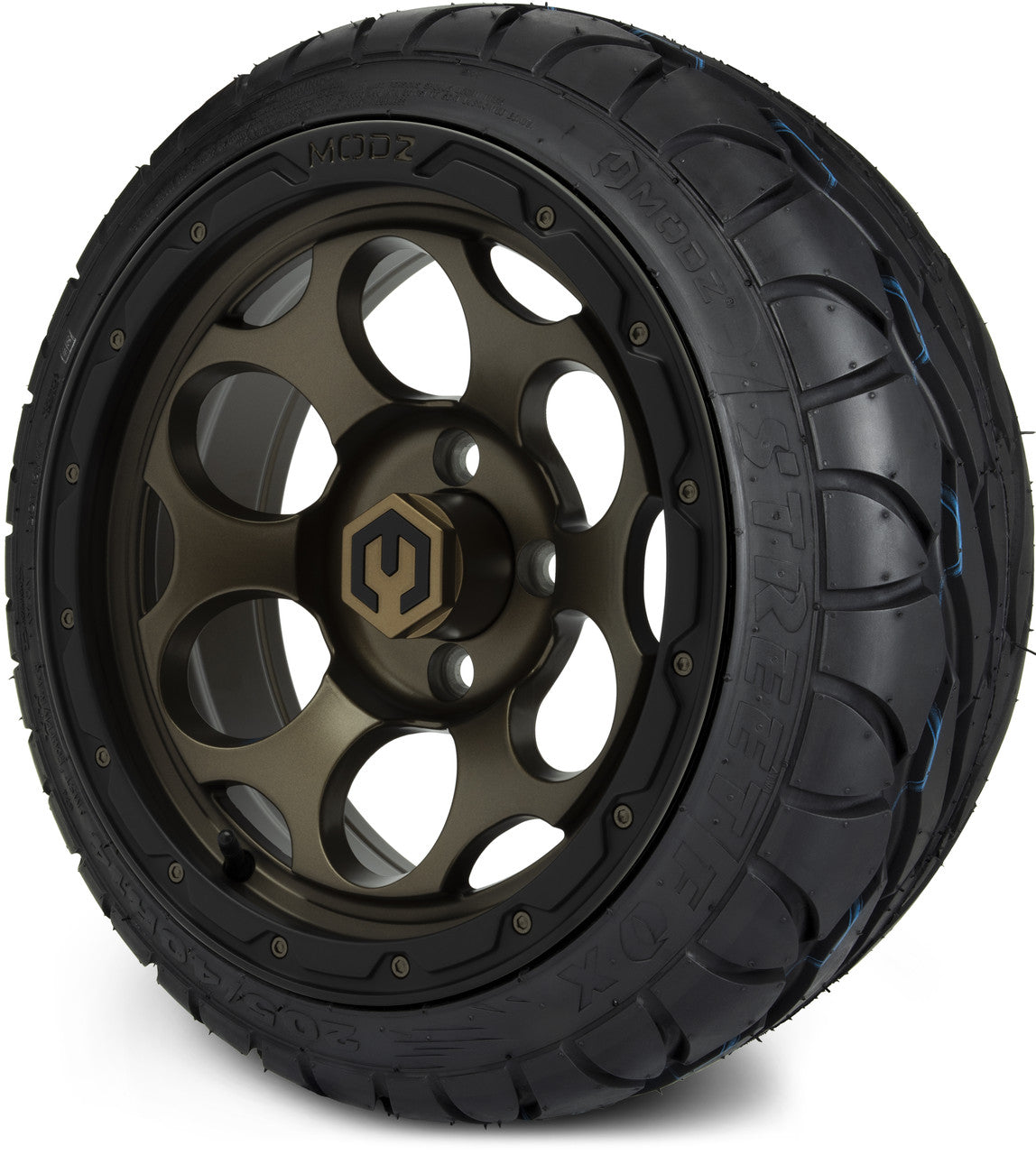 MODZ® 14" Militia Matte Bronze - LowPro Street Tire and Wheels Combo