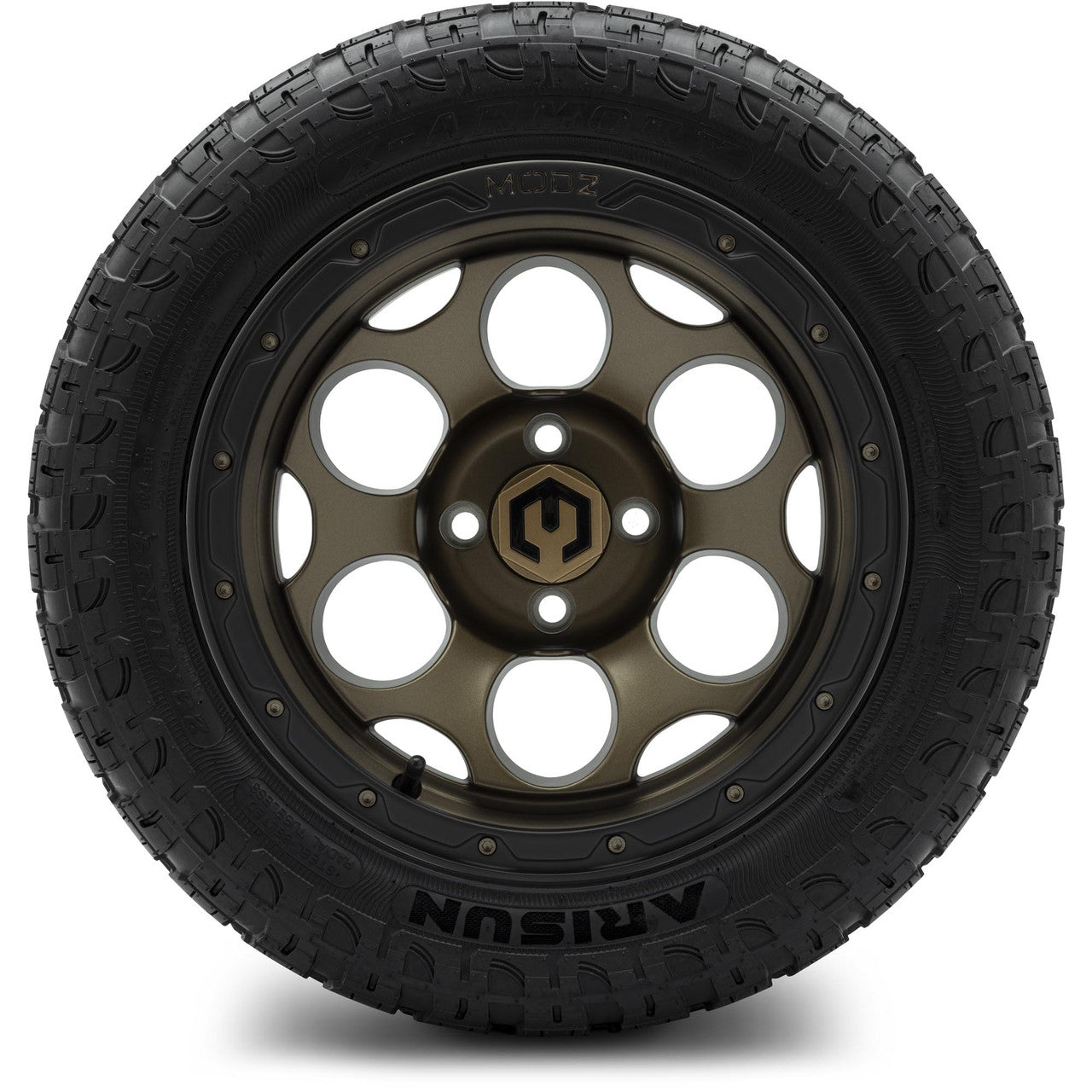 MODZ® 14" Militia Matte Bronze - Lifted Tires and Wheels Combo