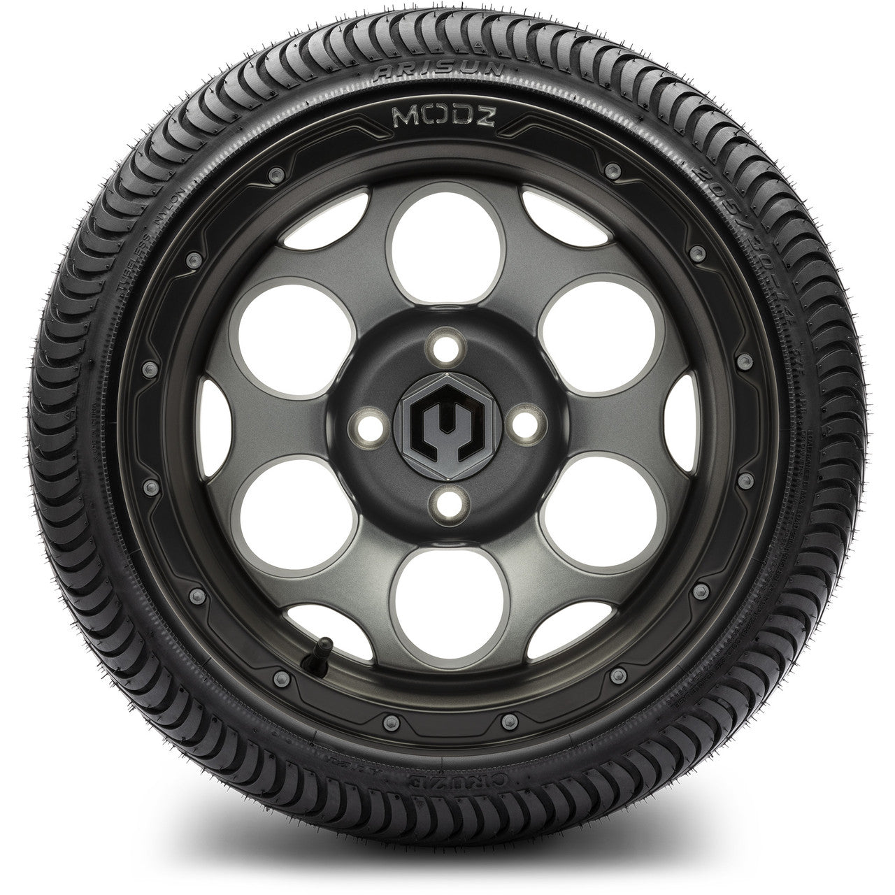 MODZ® 14" Militia Matte Gunmetal - LowPro Street Tire and Wheels Combo