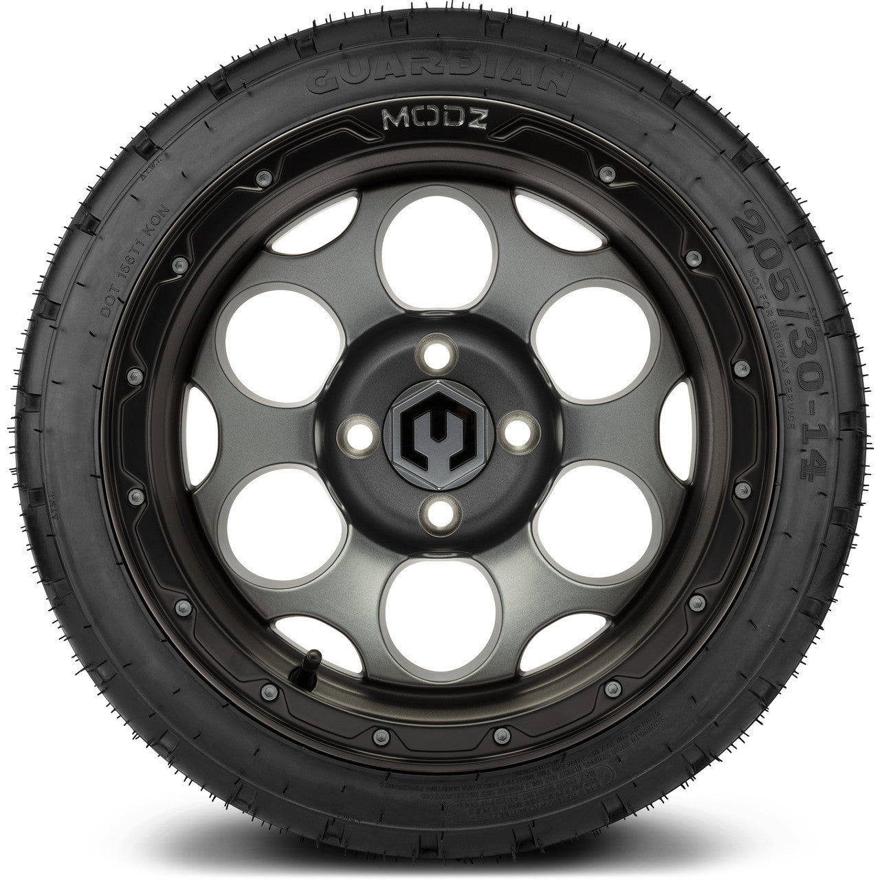 MODZ® 14" Militia Matte Gunmetal - LowPro Street Tire and Wheels Combo