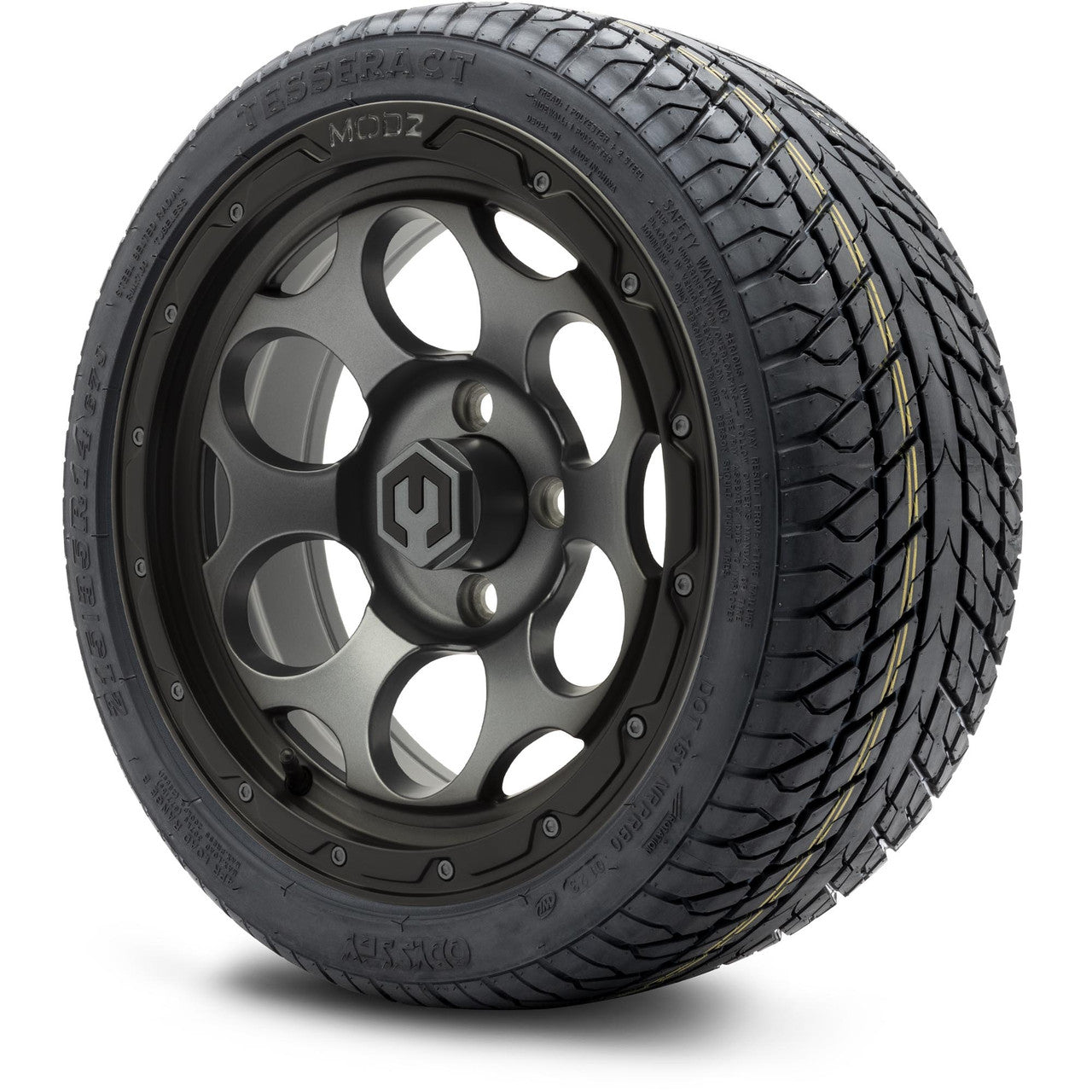 MODZ® 14" Militia Matte Gunmetal - LowPro Street Tire and Wheels Combo
