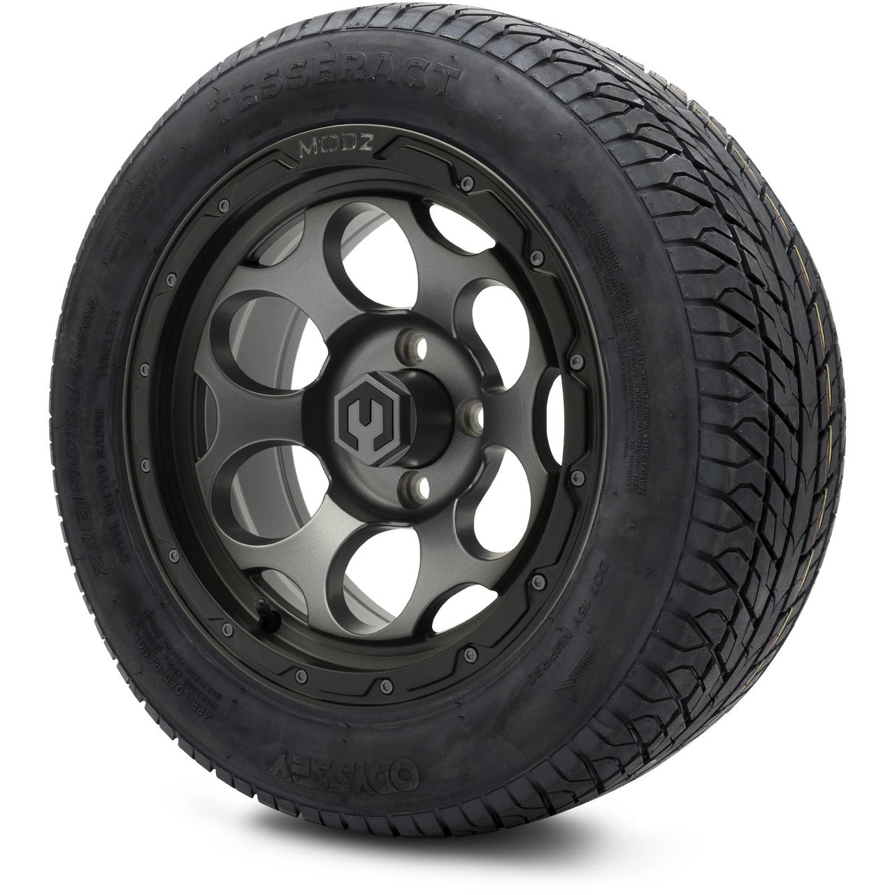 MODZ® 14" Militia Matte Gunmetal - Lifted Tires and Wheels Combo