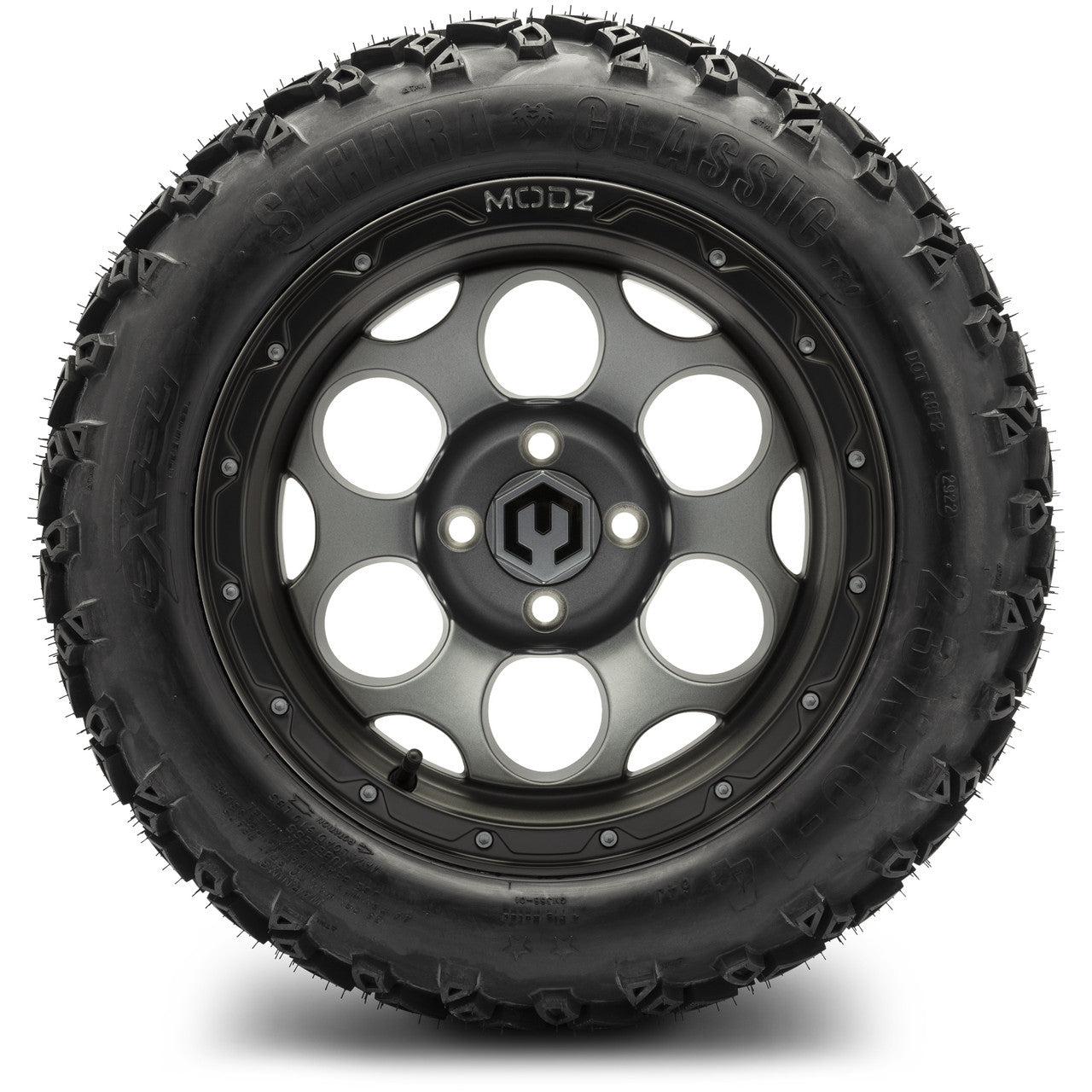 MODZ® 14" Militia Matte Gunmetal - Lifted Tires and Wheels Combo