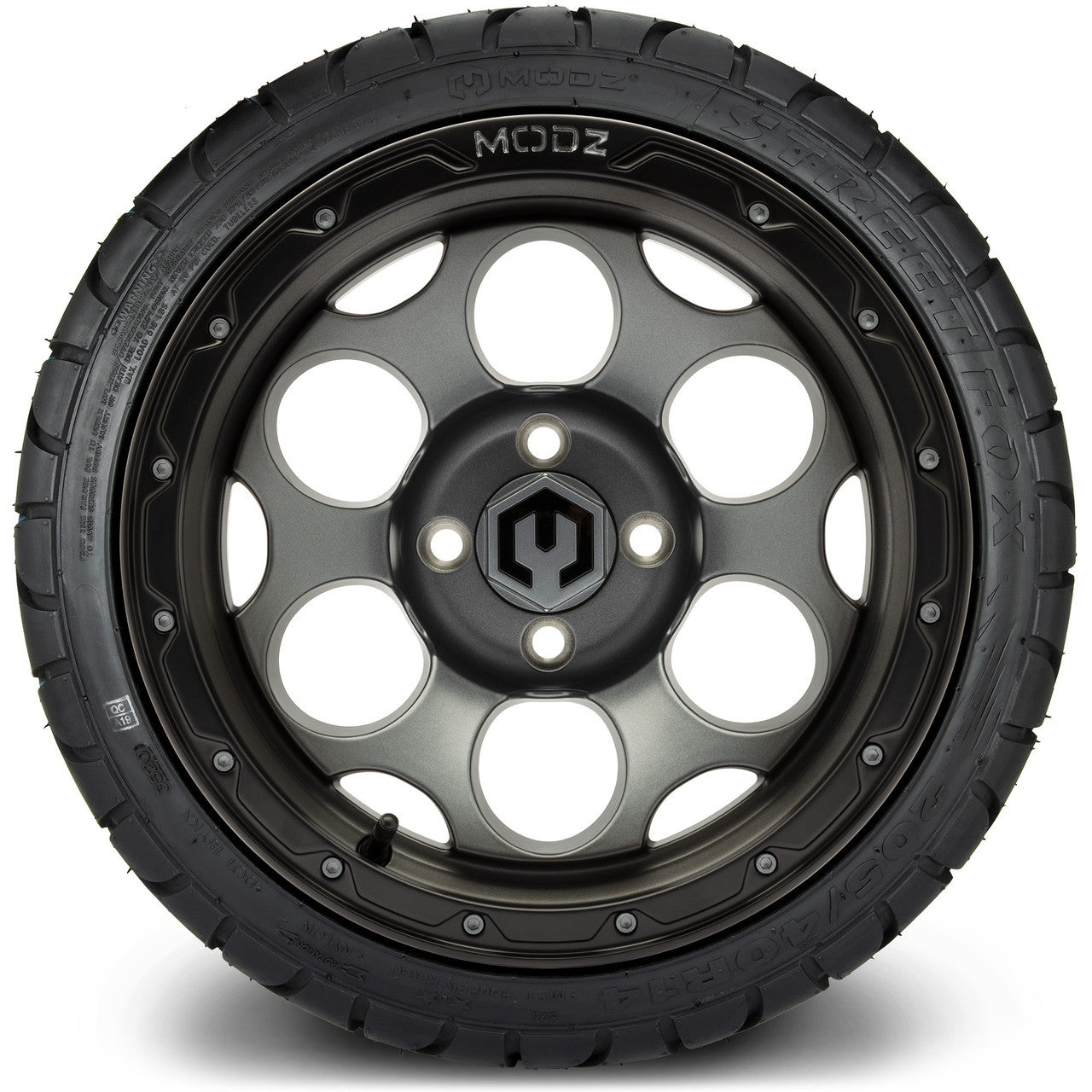 MODZ® 14" Militia Matte Gunmetal - LowPro Street Tire and Wheels Combo