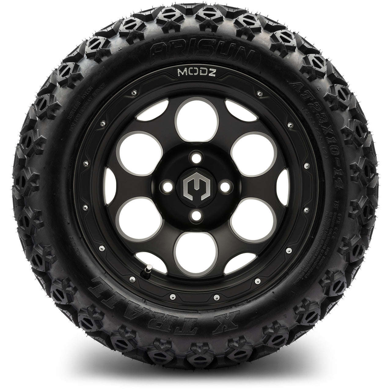 MODZ® 14" Militia Matte Black - Lifted Tires and Wheels Combo