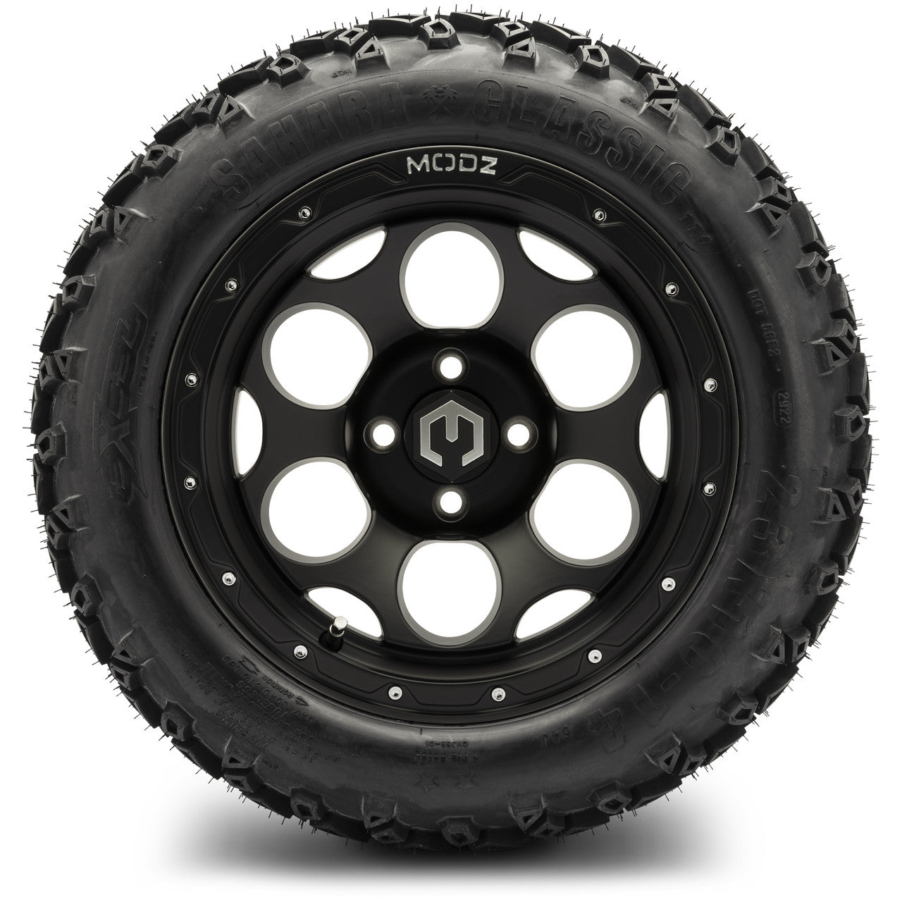 MODZ® 14" Militia Matte Black - Lifted Tires and Wheels Combo