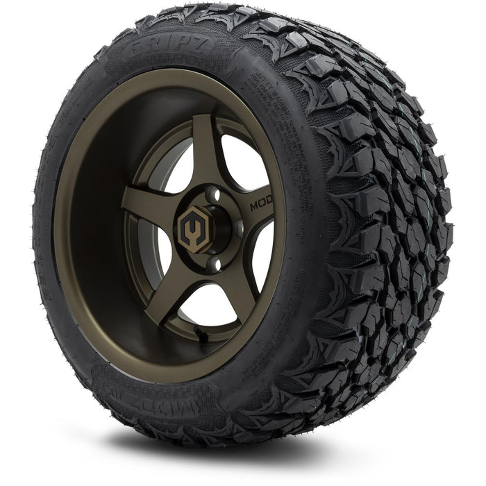 MODZ® 14x10" Maverick Matte Bronze - Lifted Tires and Wheels Combo