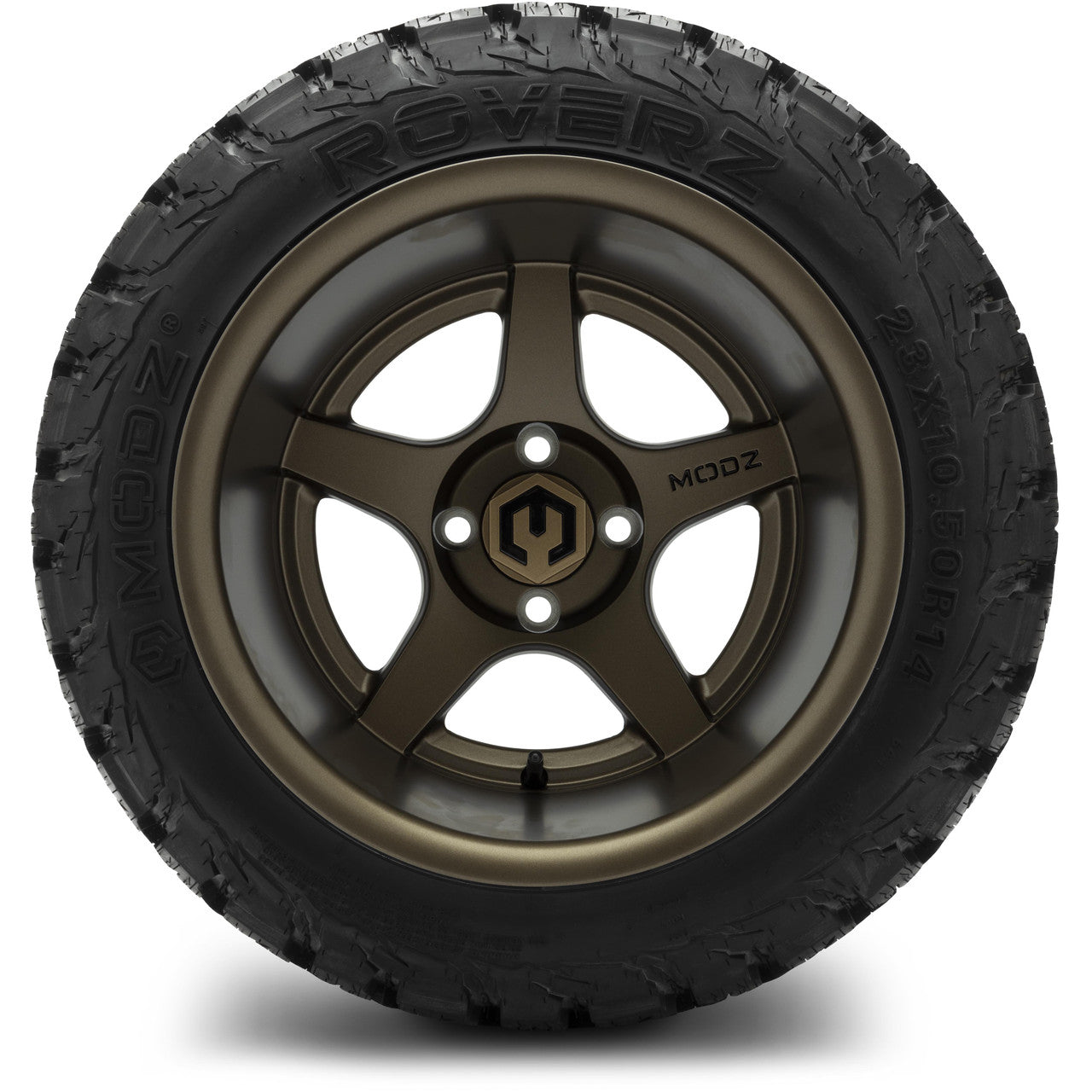 MODZ® 14x10" Maverick Matte Bronze - Lifted Tires and Wheels Combo